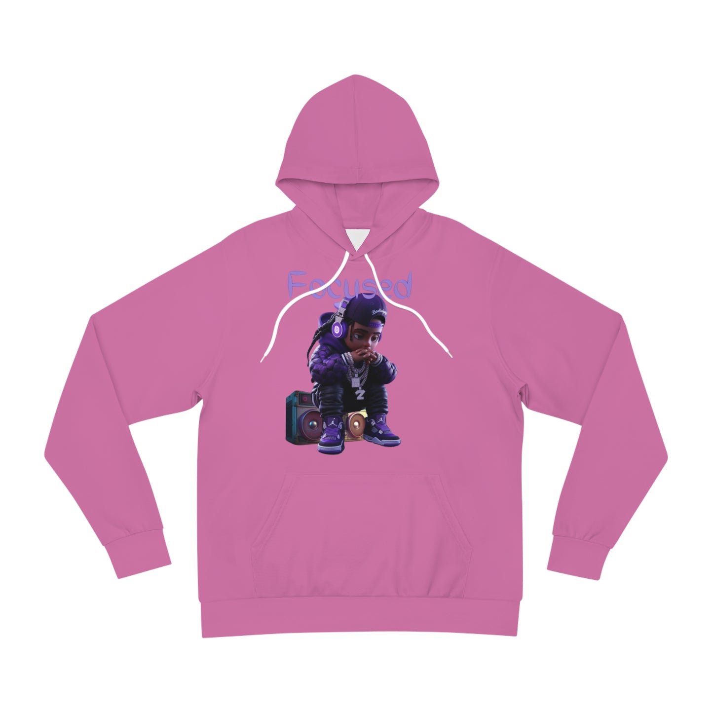 Blush Focus Pink Hoodie for Men – Stay Locked In Driven Mindset Streetwear
