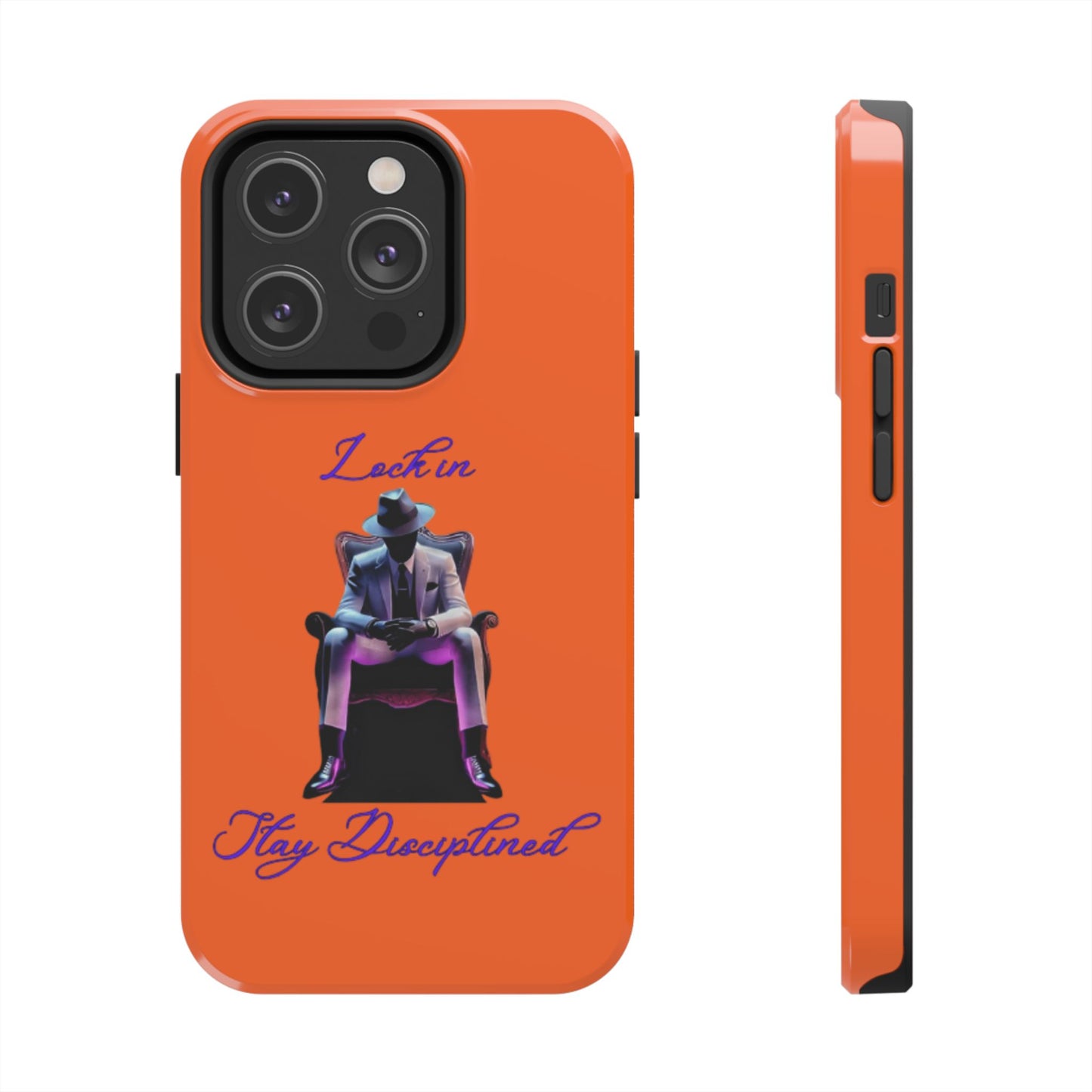 Phone case- Lock In, Stay discipline Tough Phone Case - Durable Protection
