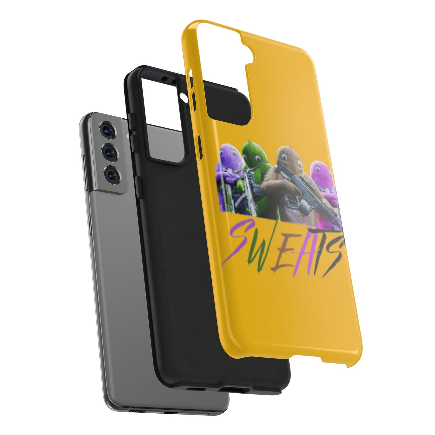 Cool Cartoon-Inspired Tough Phone Case - 'SWEATS'