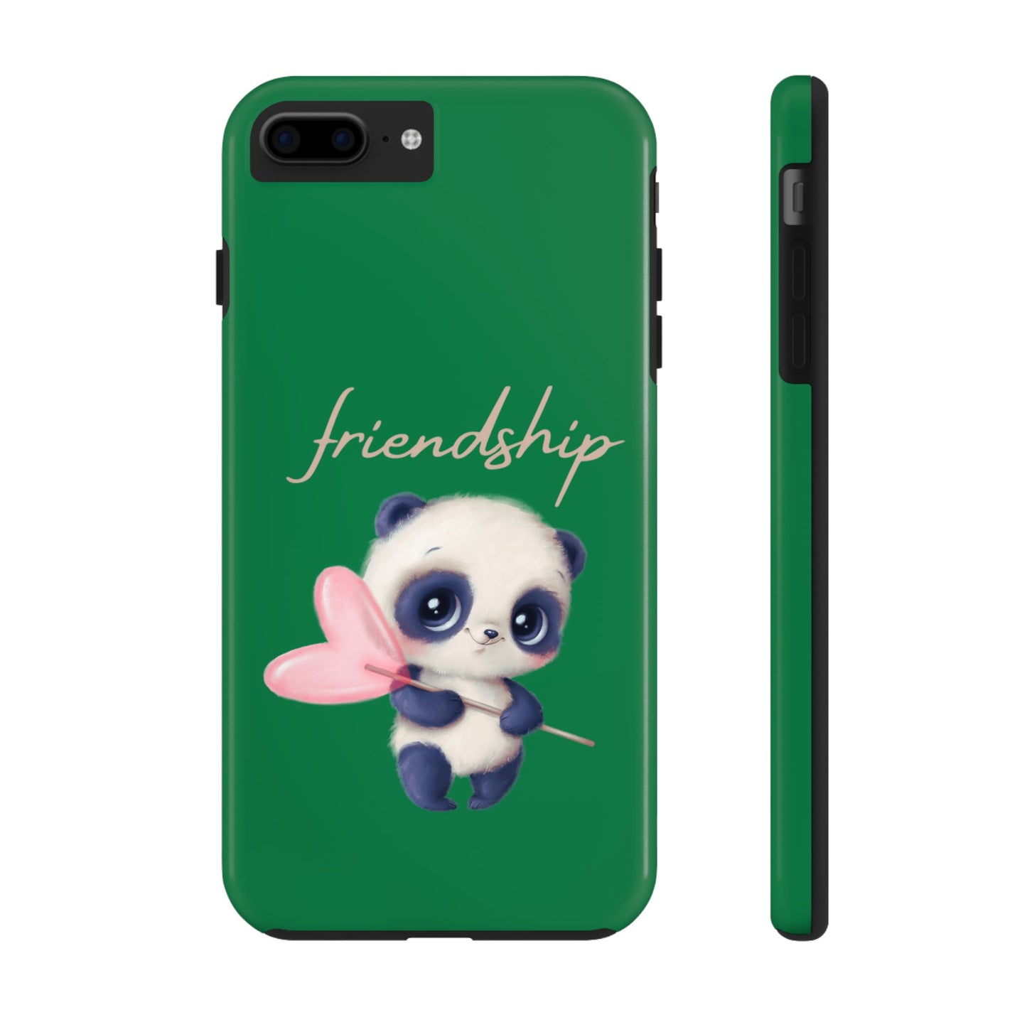 Phone case- Cute Panda Friendship Tough Phone Case - Durable Protection