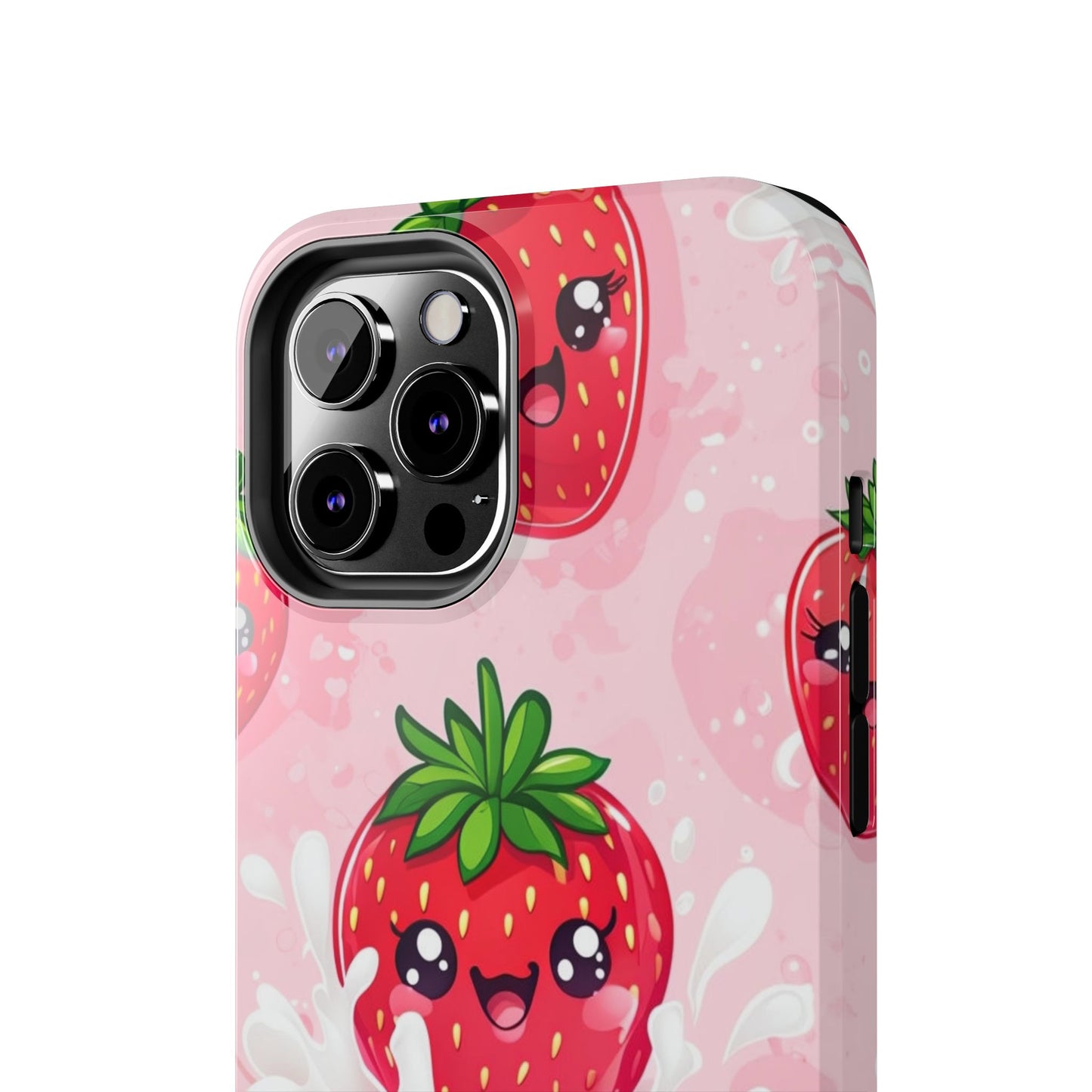 Kawaii Strawberry Tough Phone Case - Cute & Durable Protection