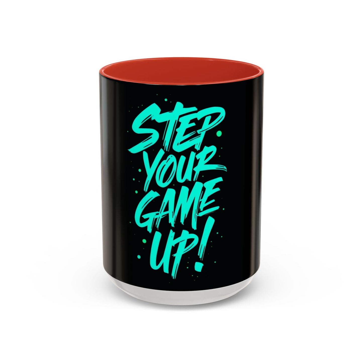 Motivational Accent Coffee Mug - "Step Your Game Up!" - Perfect for Gamers & Coffee Lovers