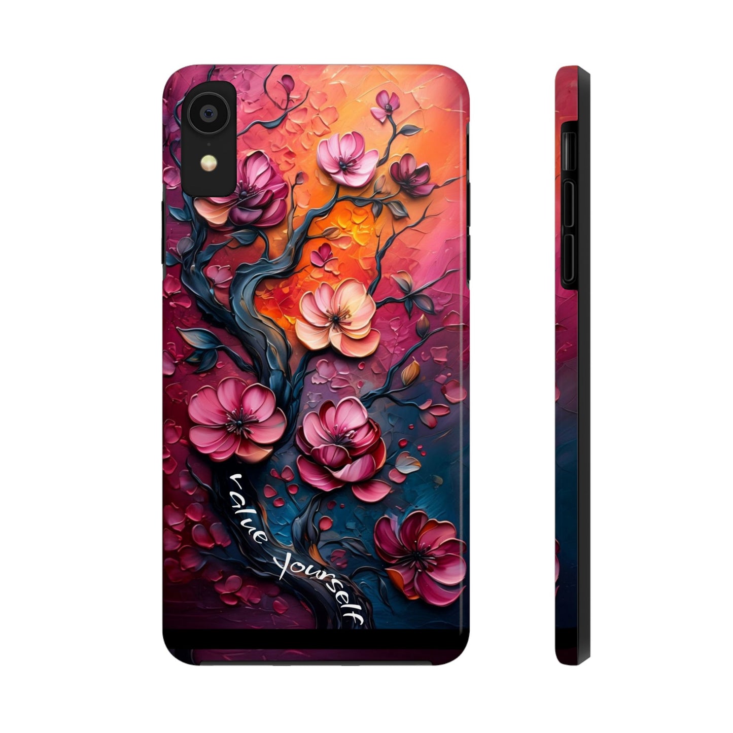 Value Yourself Floral Tough Phone Case
