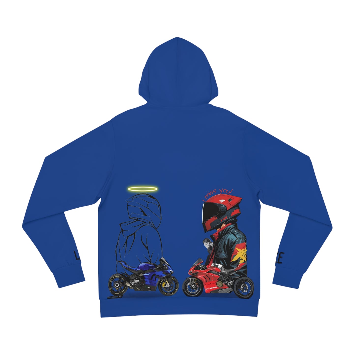 Stylish Motorcycle Dark Blue Hoodie β Ride Safe, Live Bold ποΈπ₯ | Biker Apparel
