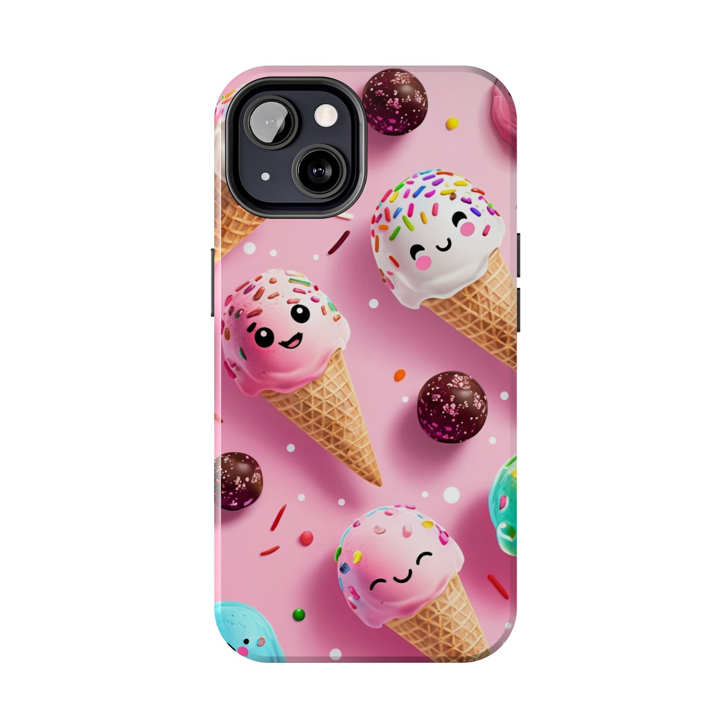 Tough Phone Cases Cute Ice Cream Design