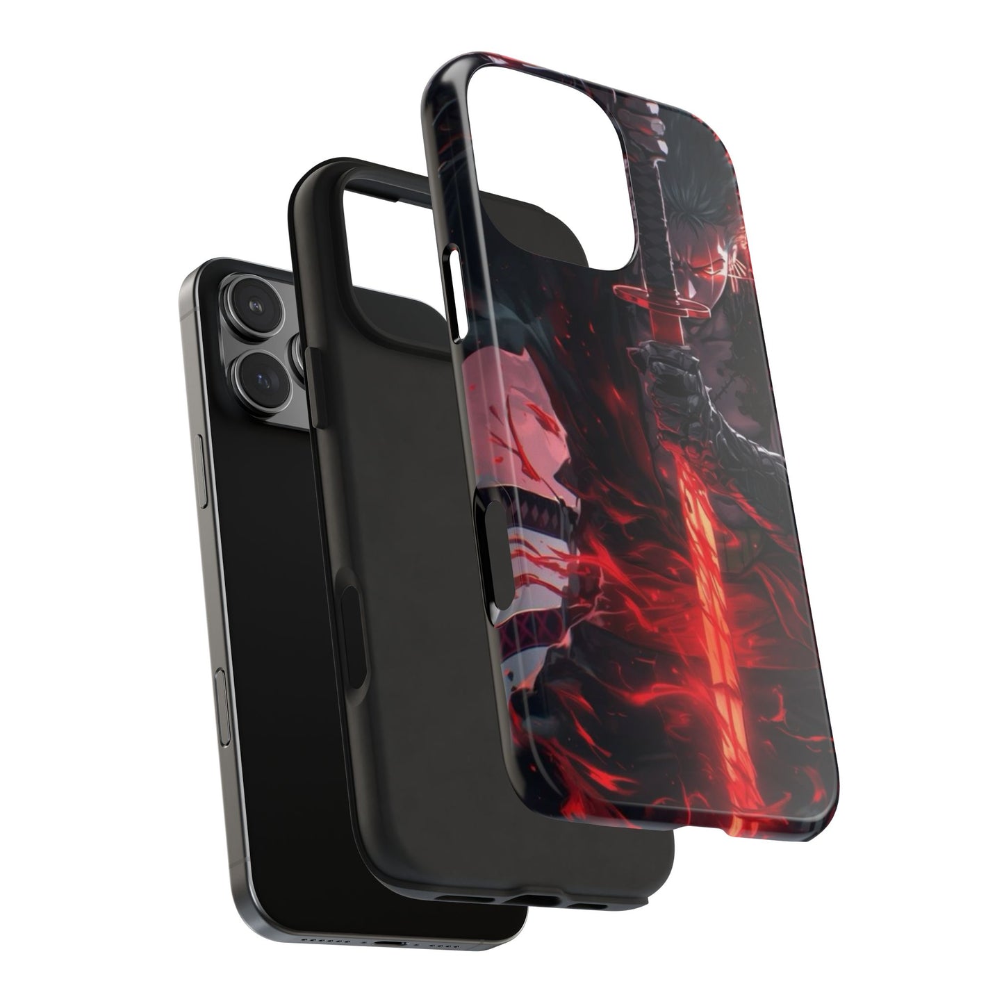 🗡️ Fierce Samurai Tough Phone Case – Durable Protection with Bold Anime Design for iPhone & Android