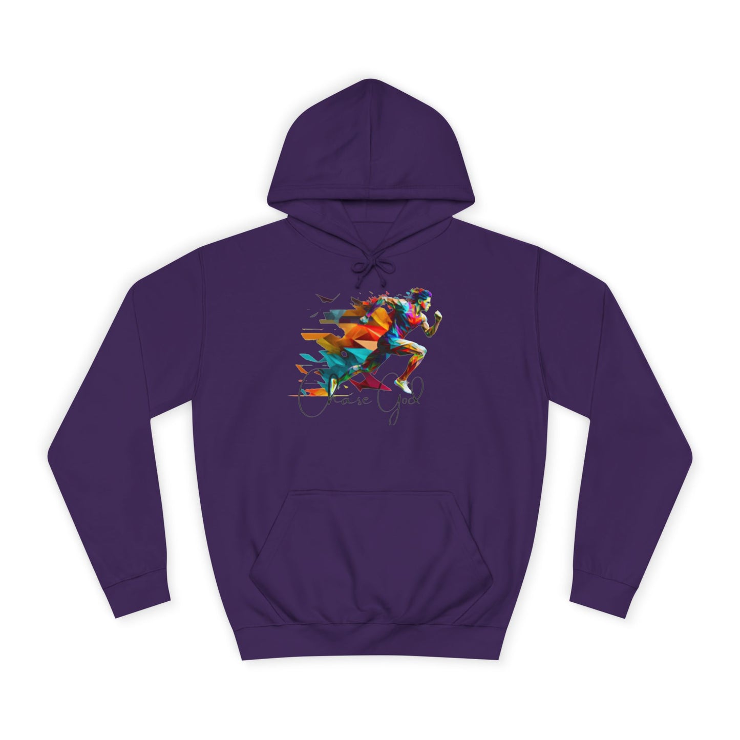 Angel White Faith Hoodie for Men – "Chase God, Inspire & Elevate" Spiritual Motivation Wear