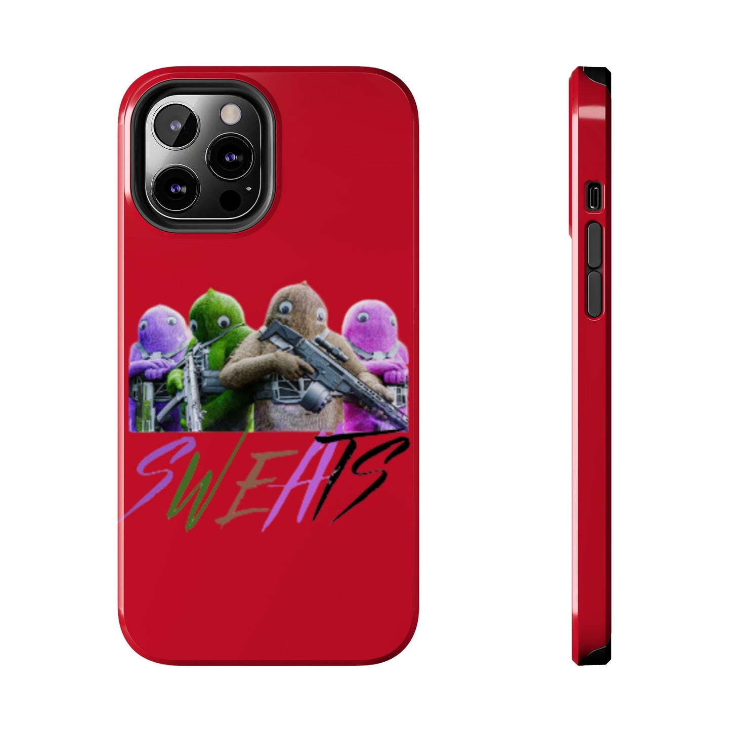 Cool Cartoon-Inspired Tough Phone Case - 'SWEATS'