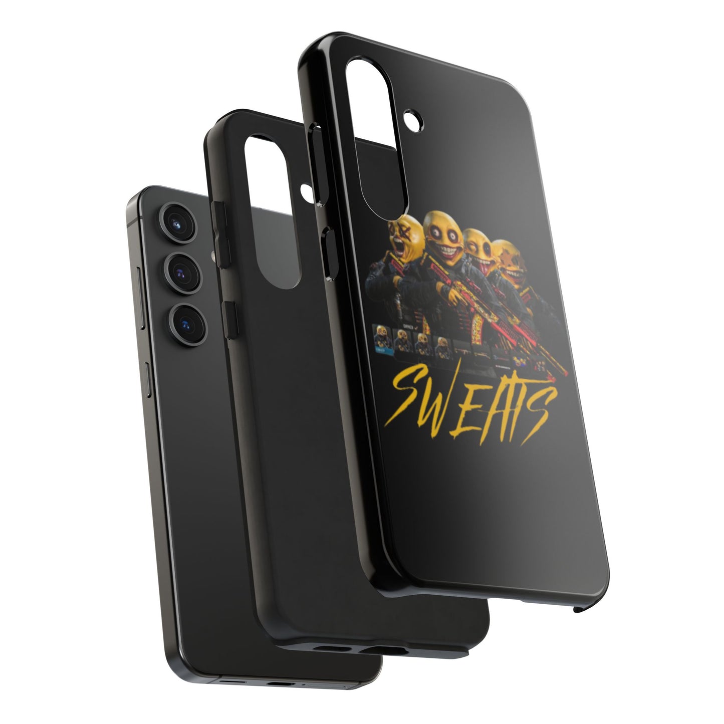 Tough Phone Cases - Bold 'SWEATS' Design for Gamers & Trendsetters