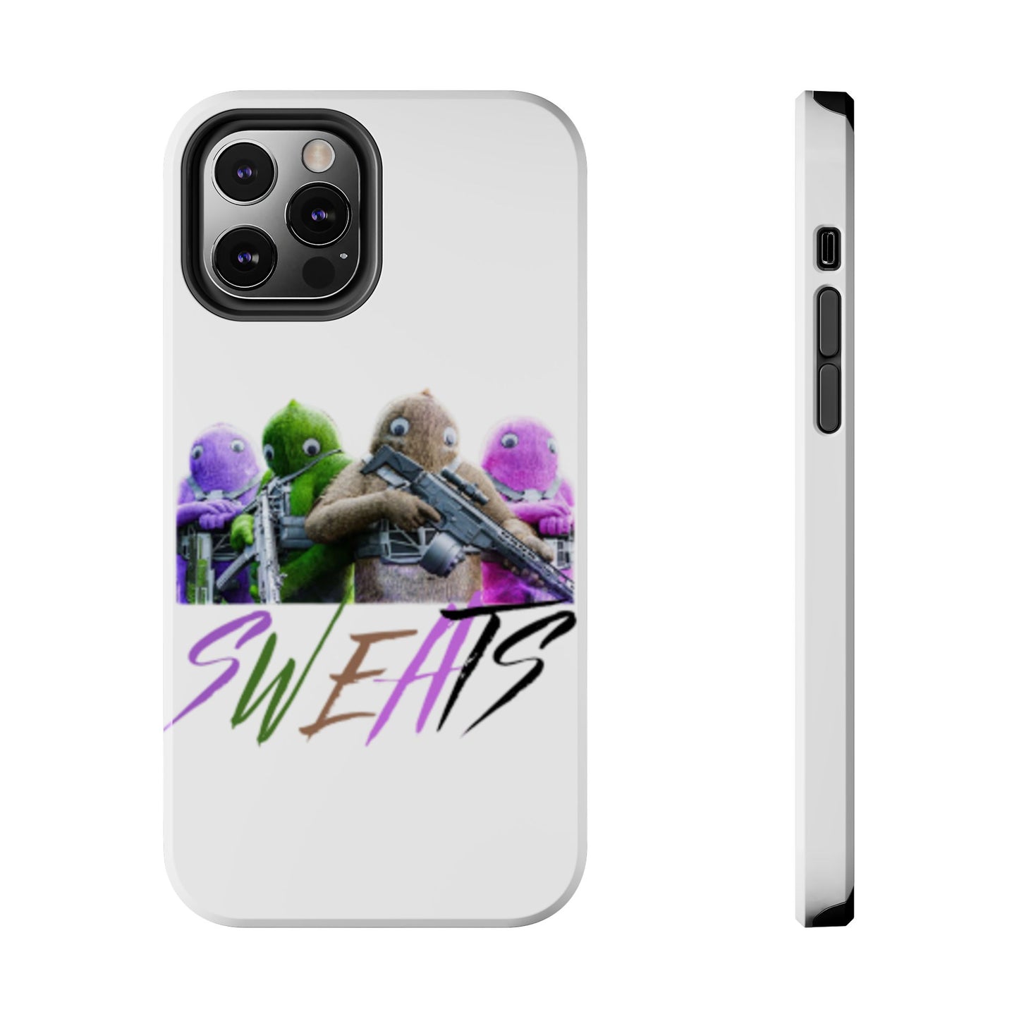 Cool Cartoon-Inspired Tough Phone Case - 'SWEATS'
