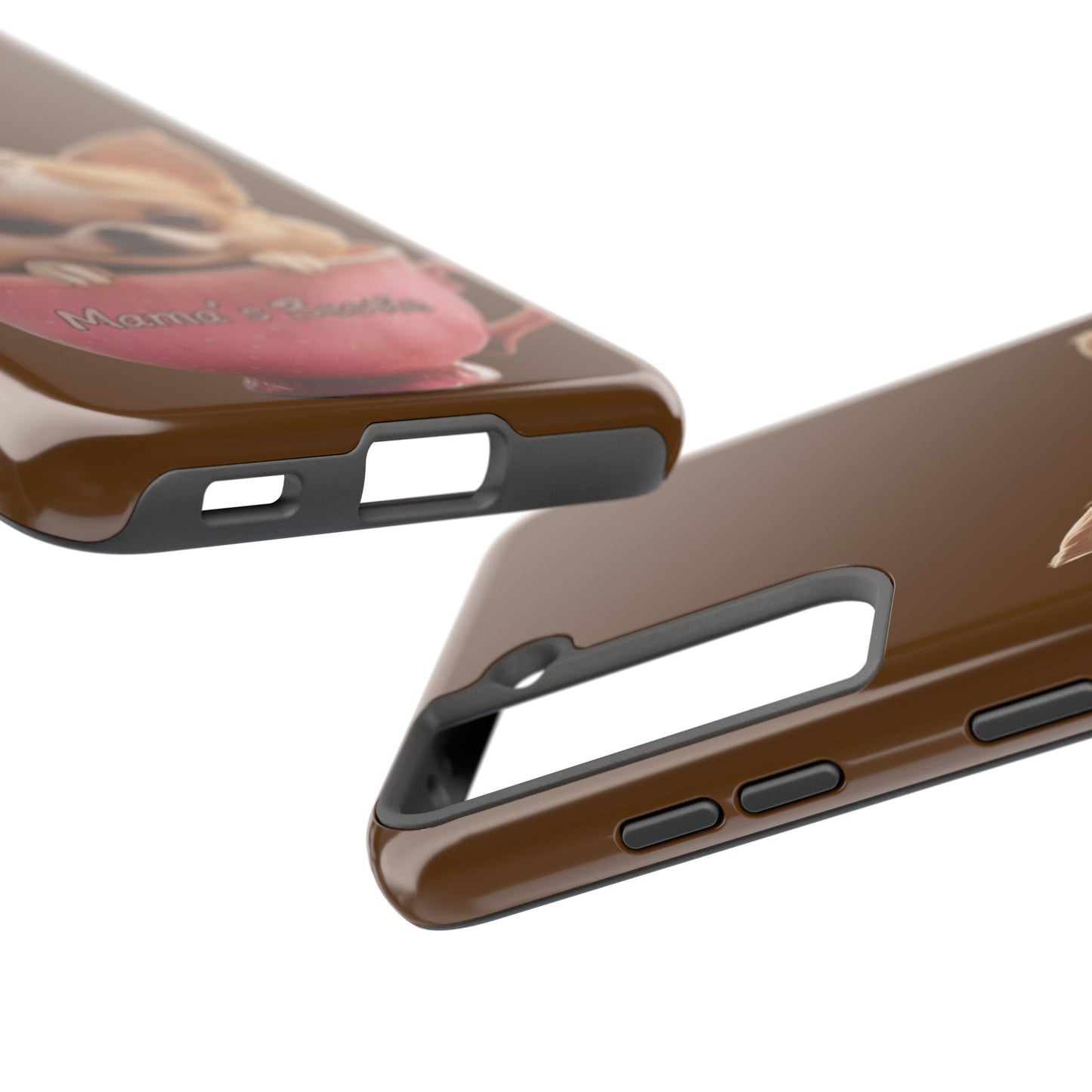 Cute Chihuahua Tough Phone Case - 'Mama's Bestie' Design