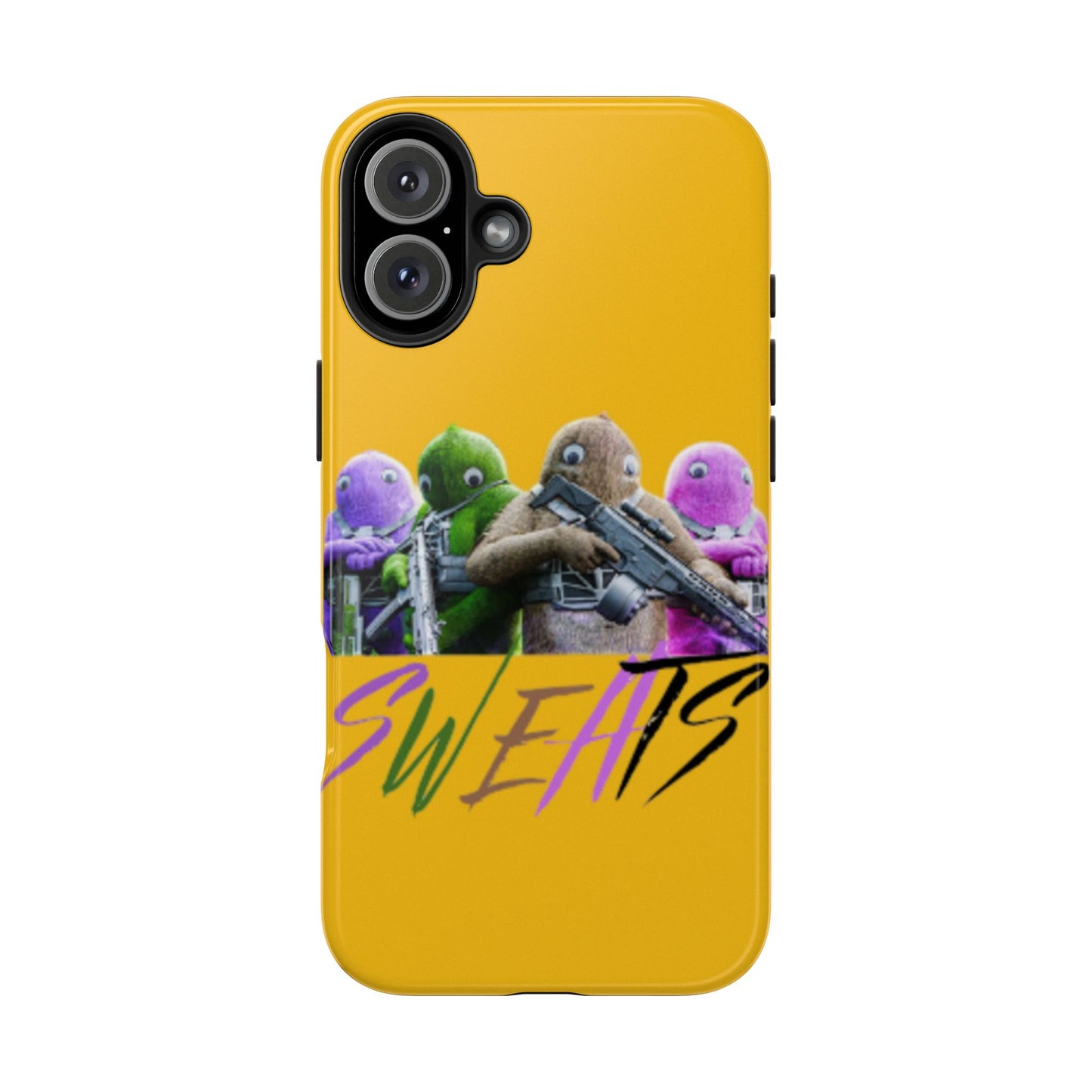 Cool Cartoon-Inspired Tough Phone Case - 'SWEATS'