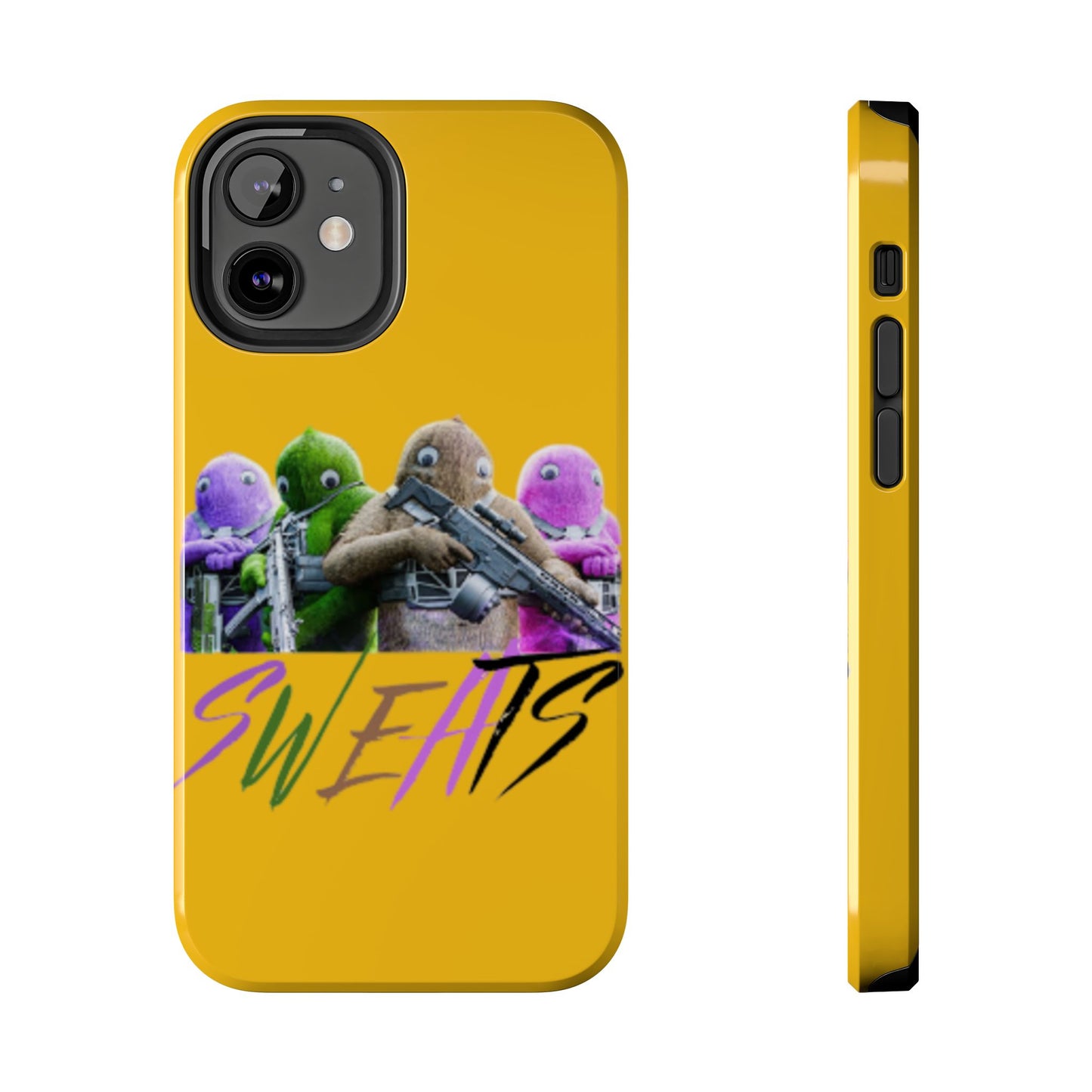 Cool Cartoon-Inspired Tough Phone Case - 'SWEATS'