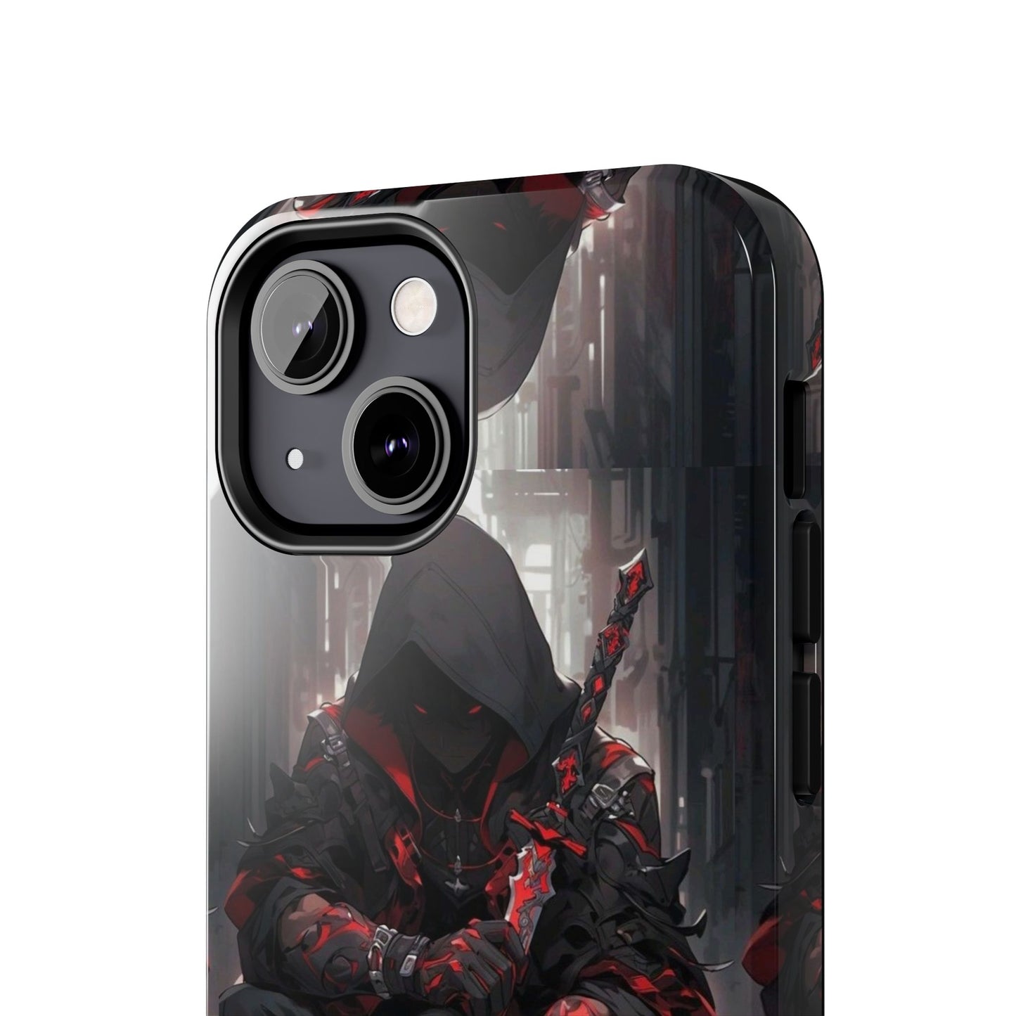🖤 Tough Phone Case – Dark Warrior Design for Gamers & Anime Fans – Durable Protection & Unique Style for iPhone & Android