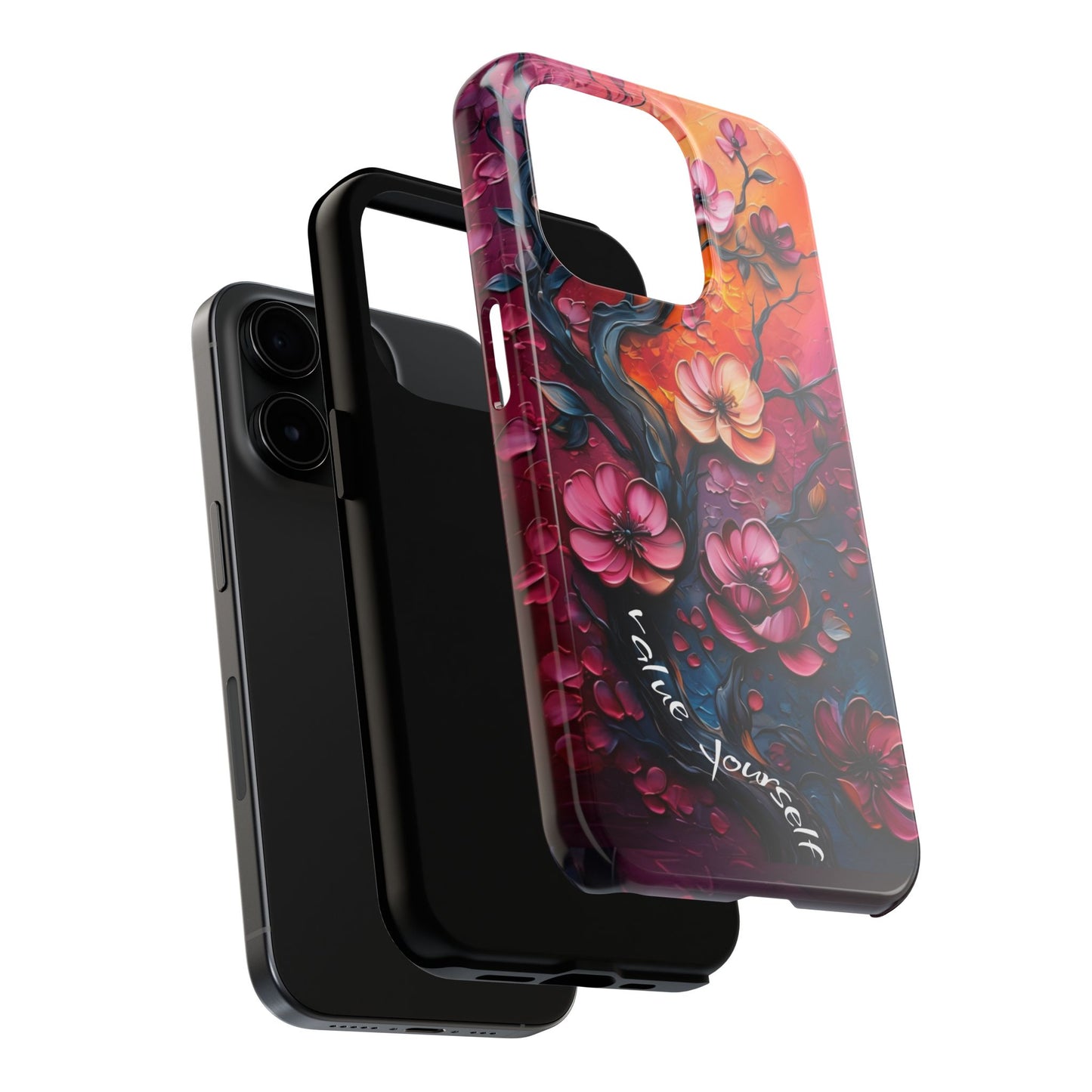 Value Yourself Floral Tough Phone Case