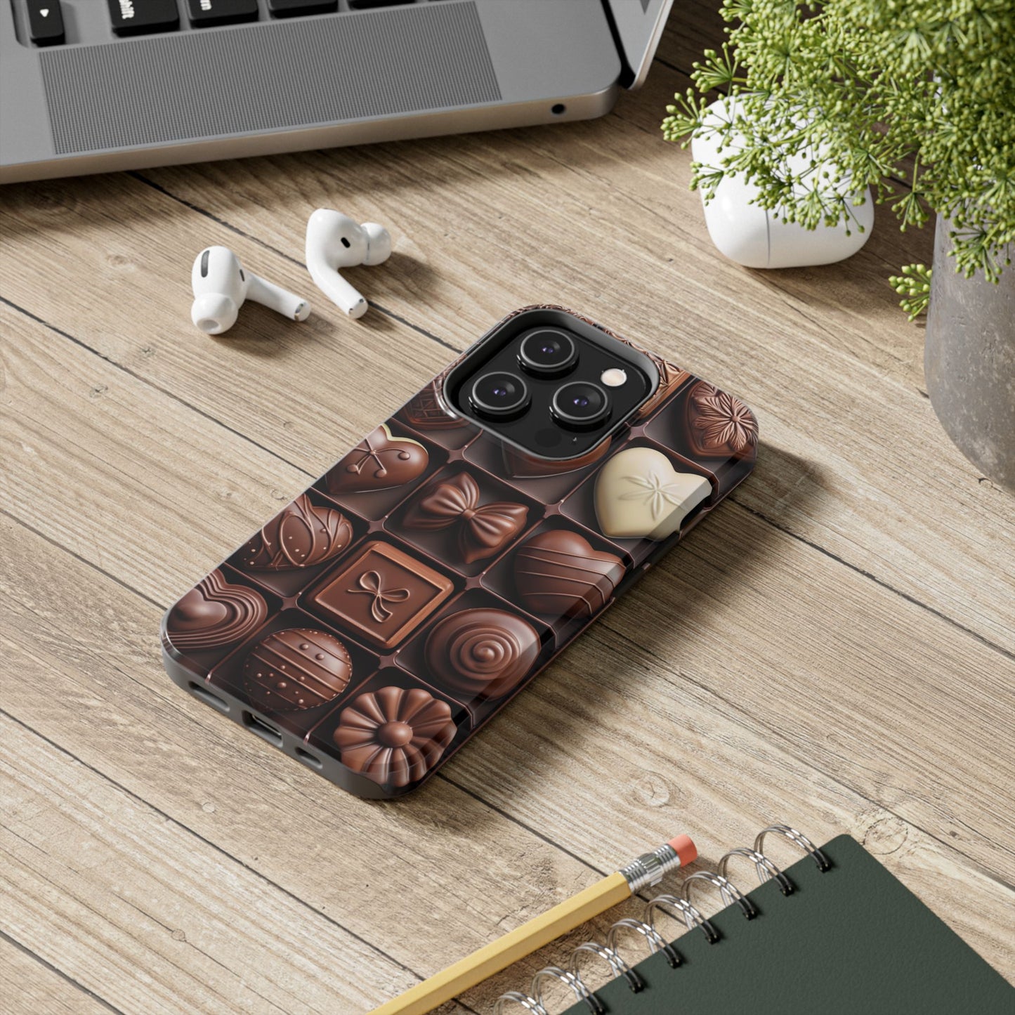 Chocolate Love Tough Phone Case - Perfect for Valentine's Day or Sweet Treat Lovers