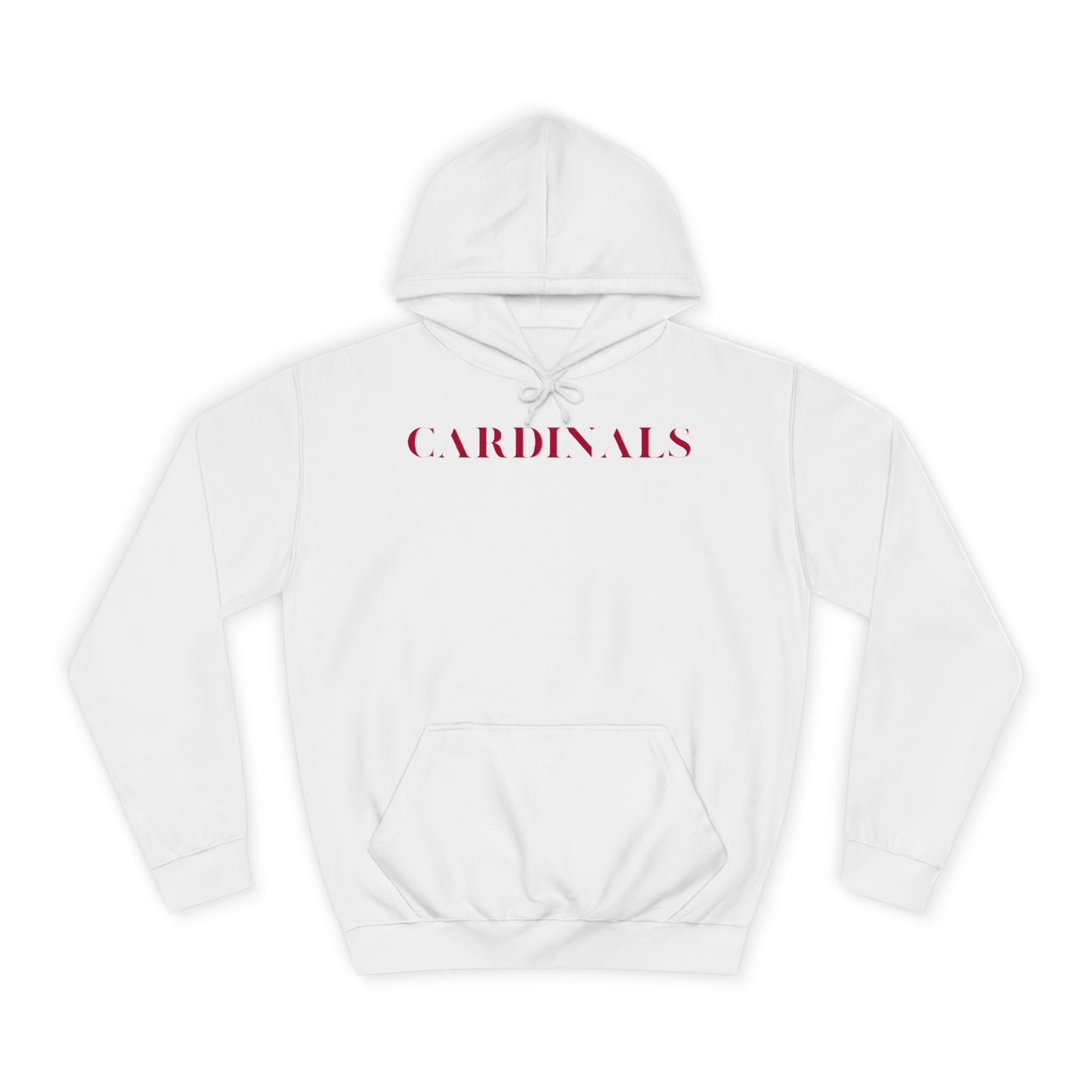 Glacier White NFL Hoodie for Men & Women – Arizona Cardinals Football Sweatshirt with Drawstrings & Kangaroo Pocket