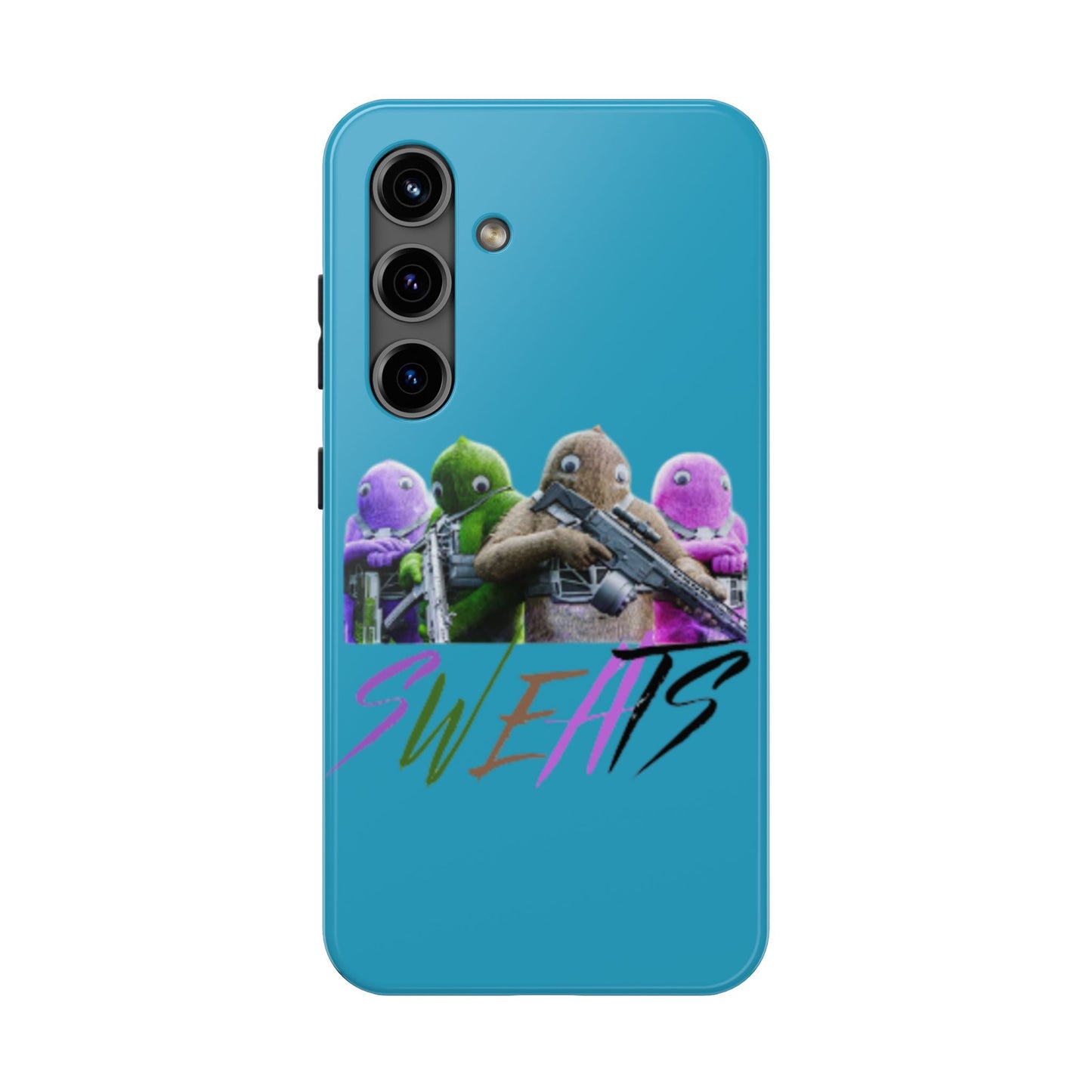 Cool Cartoon-Inspired Tough Phone Case - 'SWEATS'