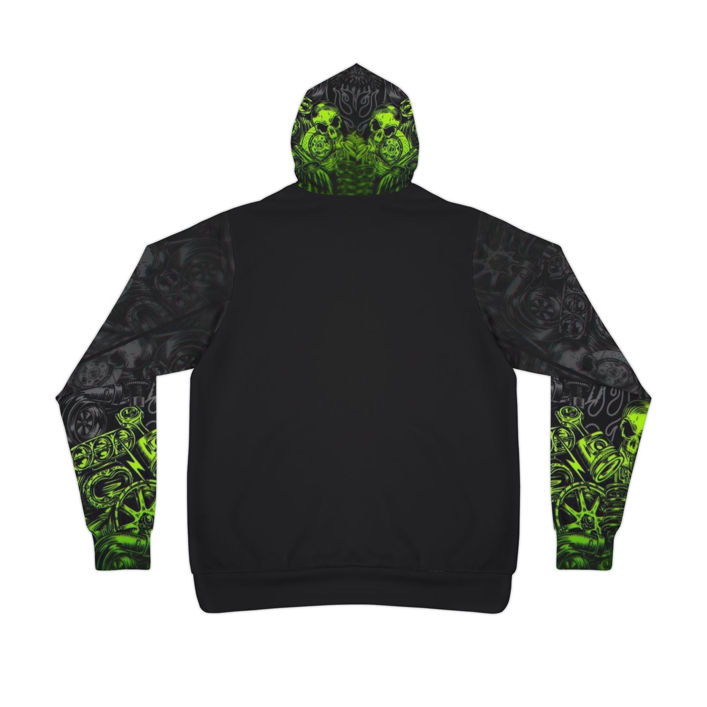 💀 Vibrant Green Skull Graphic Hoodie – Bold & Edgy Streetwear for Men & Women