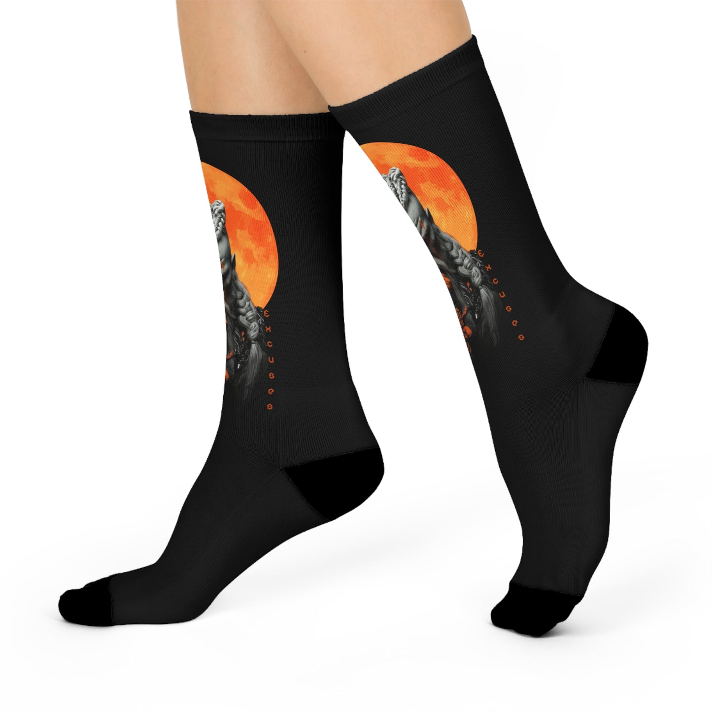 🧦 Cushioned Socks with Mythical Creature Design – Cozy & Stylish for Halloween and Fantasy Fans