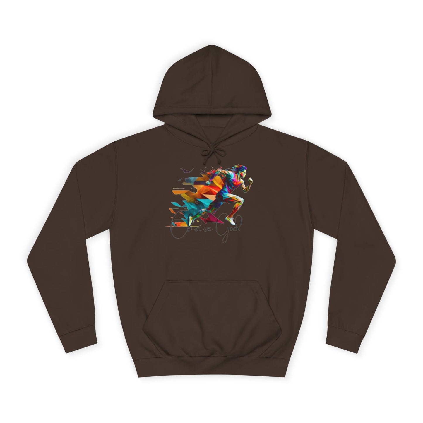 Angel White Faith Hoodie for Men – "Chase God, Inspire & Elevate" Spiritual Motivation Wear