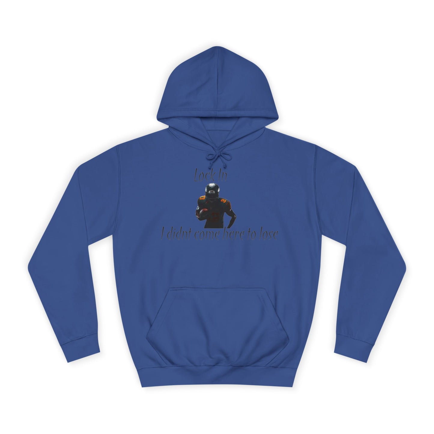 Glacier White Men’s NFL Hoodie – "Lock In" Football Edition Sweatshirt with Drawstrings & Kangaroo Pocket