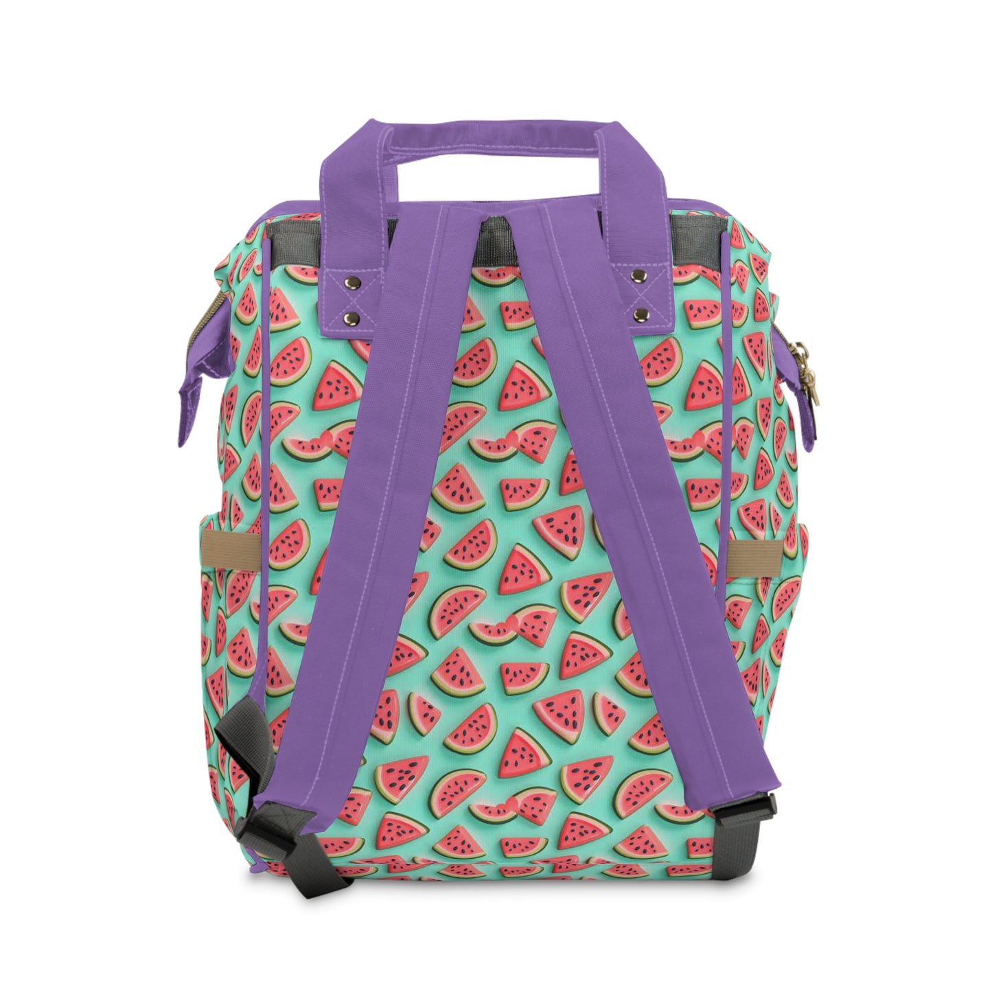 Cute Watermelon Print Multifunctional Diaper Backpack for Parents ππ