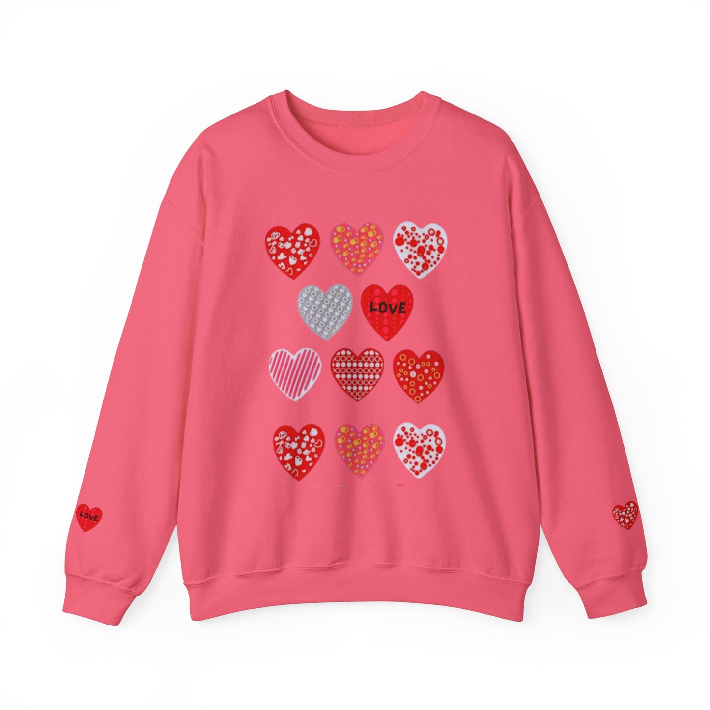 Ivory Cloud White Sweatshirt for Women – Love Hearts Cozy Everyday Sweater