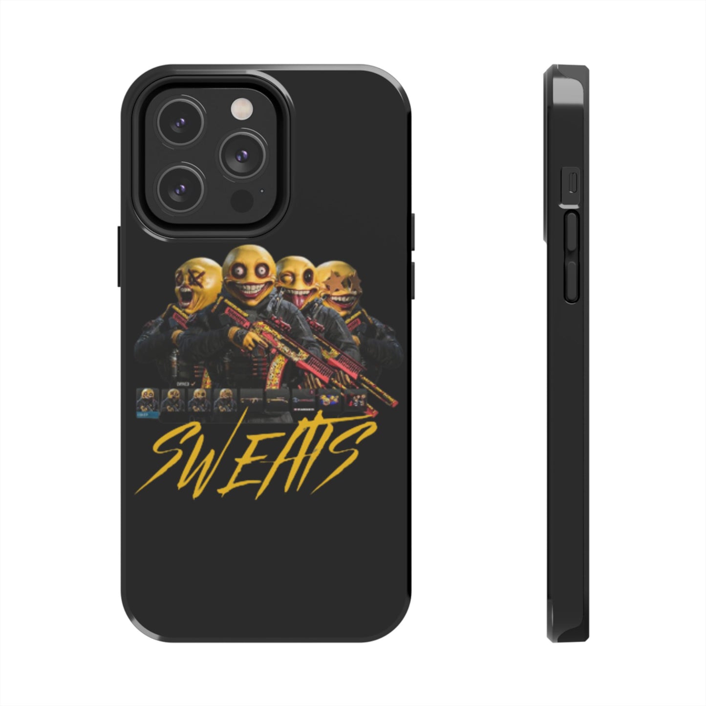 Tough Phone Cases - Bold 'SWEATS' Design for Gamers & Trendsetters