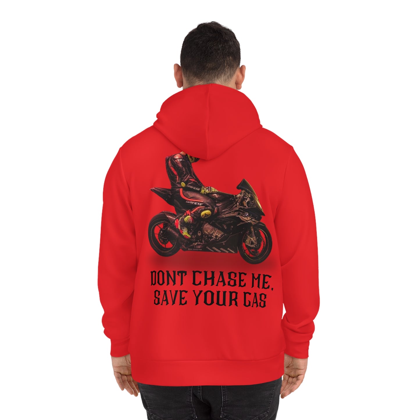 Stylish Red Motorcycle Hoodie 🏍️🔥 | Don’t Chase Me, Ride Safe