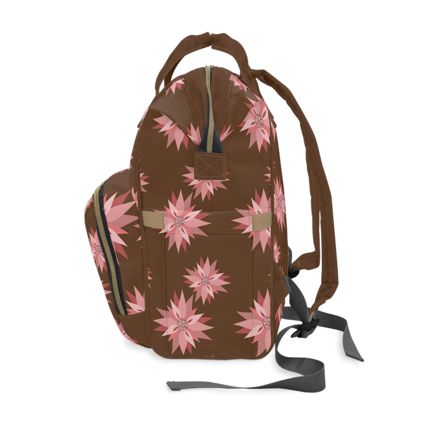 🌸 Stylish Floral Diaper Backpack for Moms – Versatile & Functional Tote 🎒