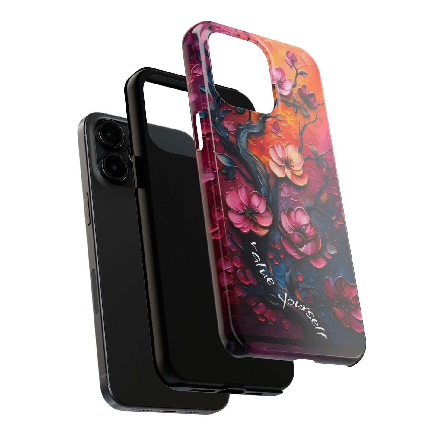 Value Yourself Floral Tough Phone Case
