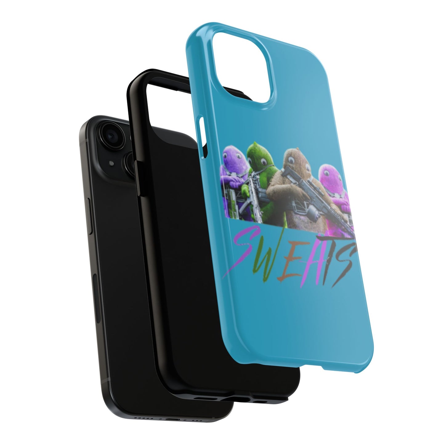 Cool Cartoon-Inspired Tough Phone Case - 'SWEATS'