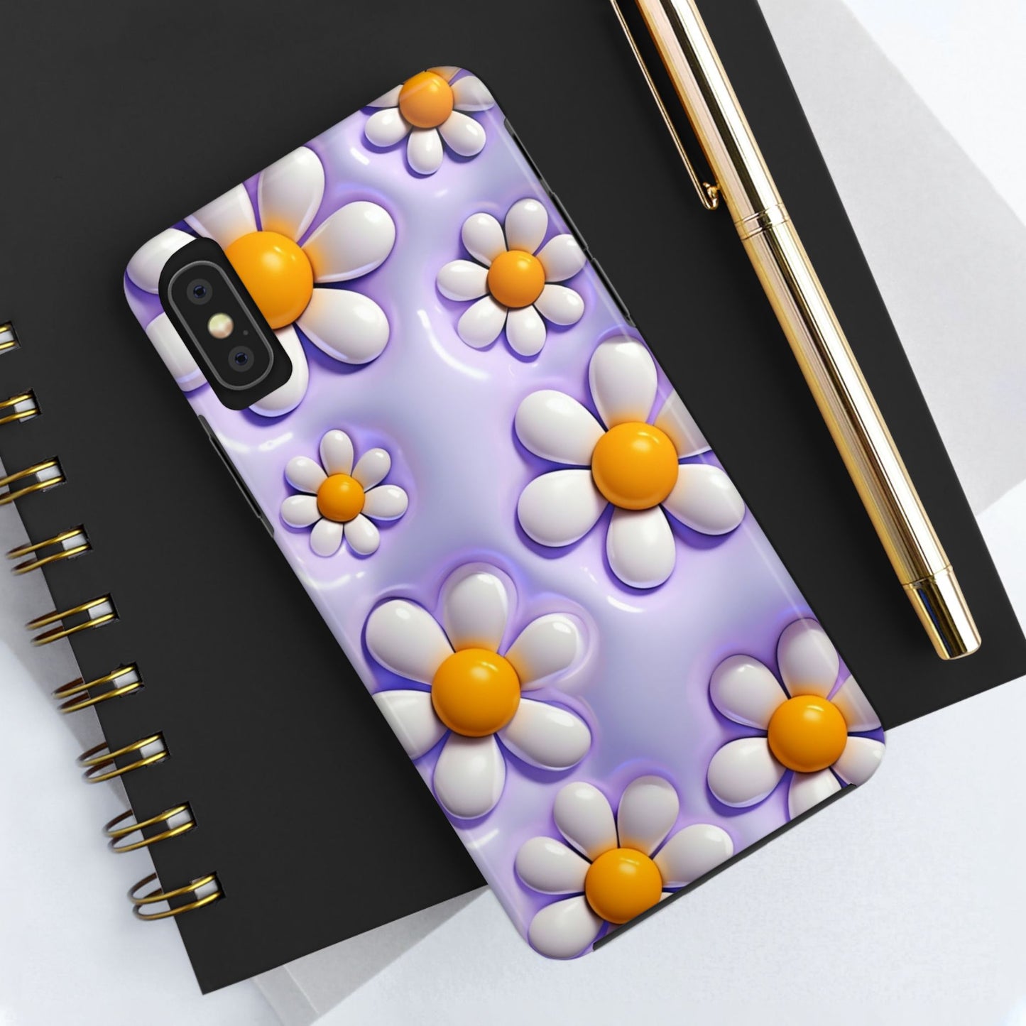 πΌ Floral Tough Phone Case β Vibrant Daisy Spring Design, for iPhones & Androids