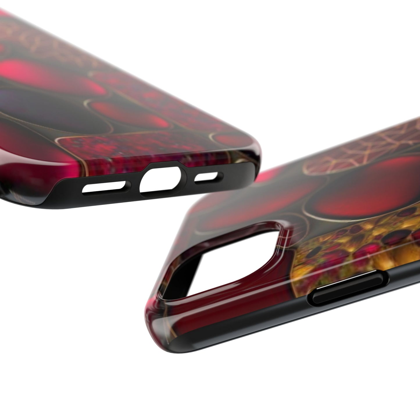 🔴 Tough Phone Cases – Red Stones Design for iPhone & Android – Durable Protection & Stylish Look