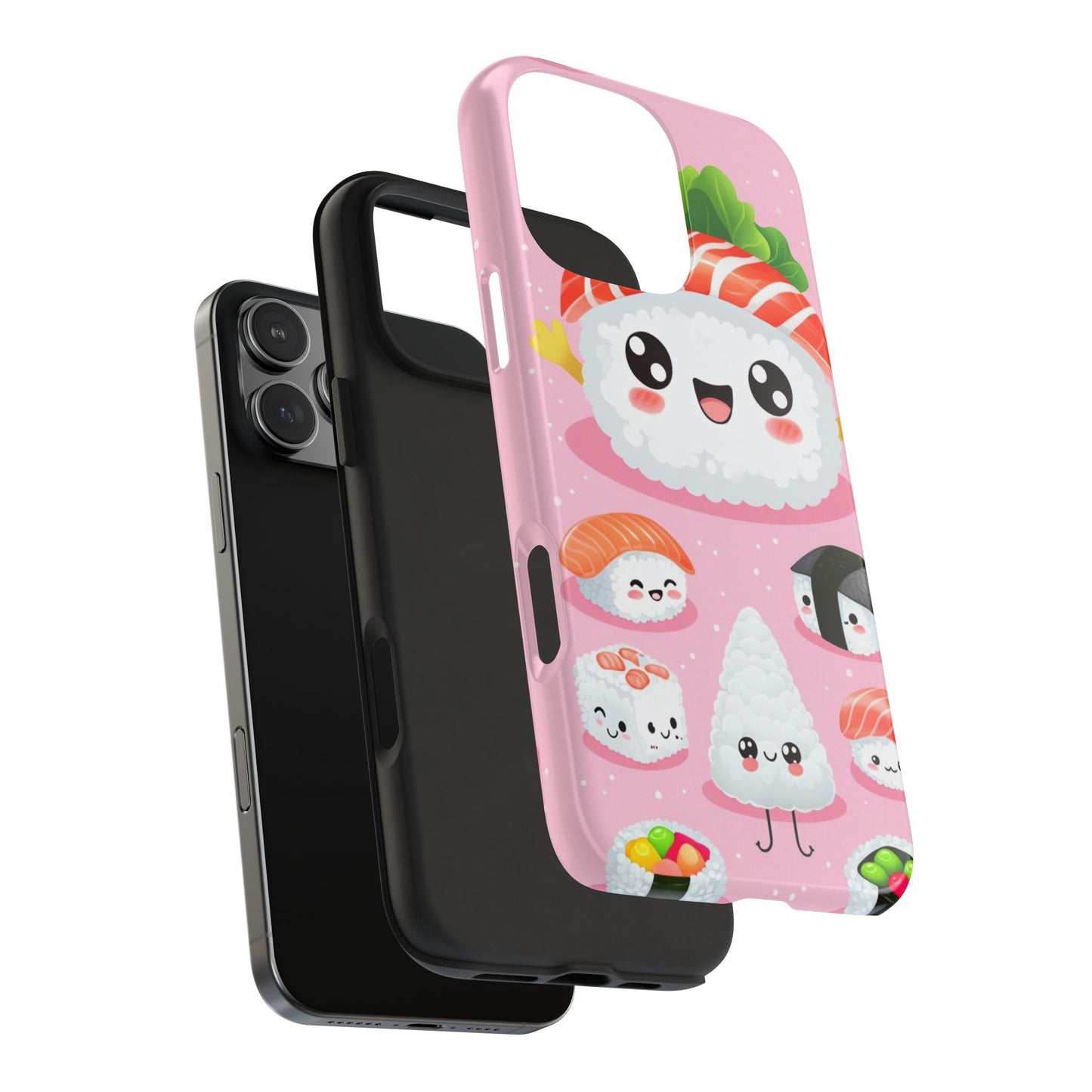 Adorable Sushi Tough Phone Case | Cute Kawaii Design for Food Lovers