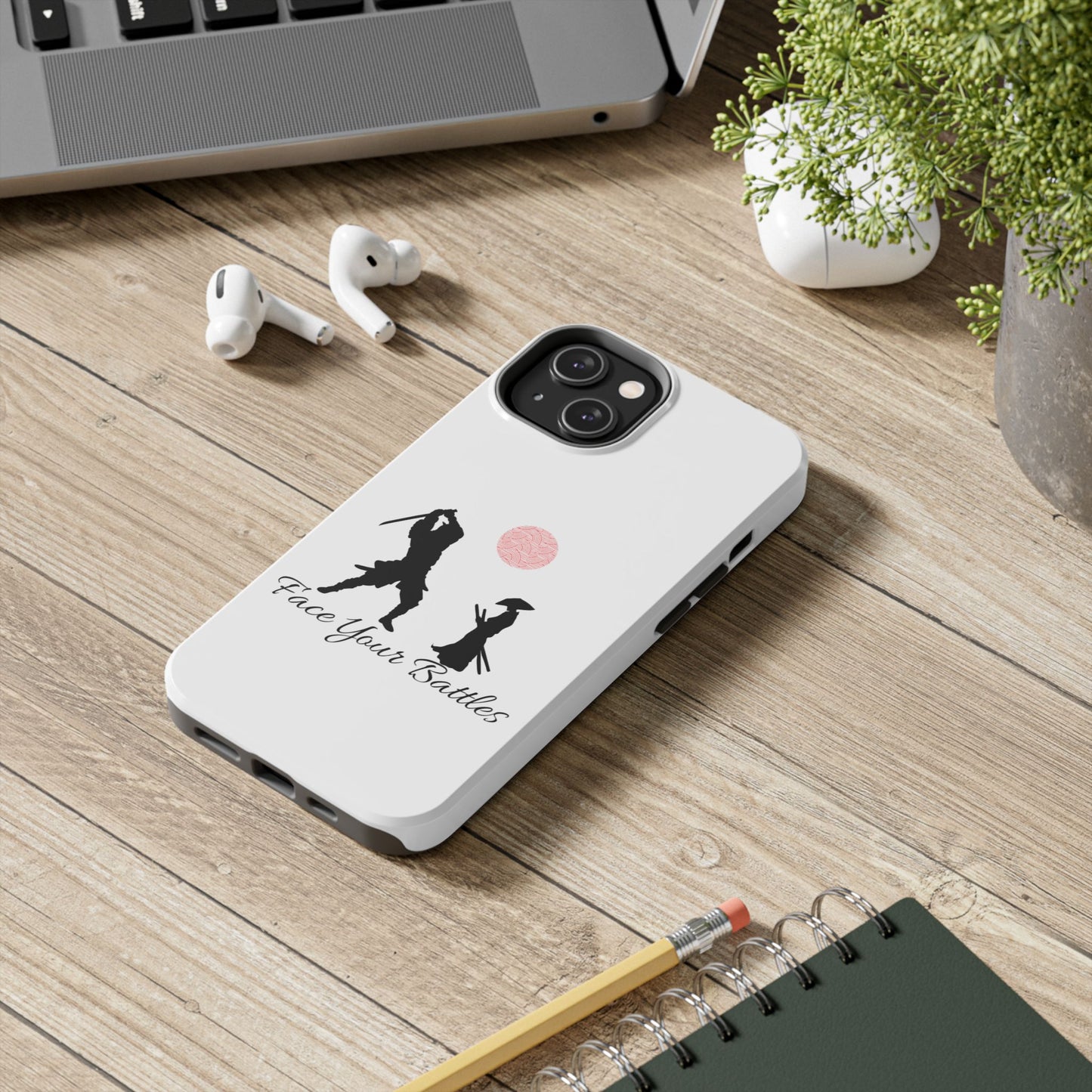 Phone case- Face Your Battles Tough Phone Case - Durable Protection