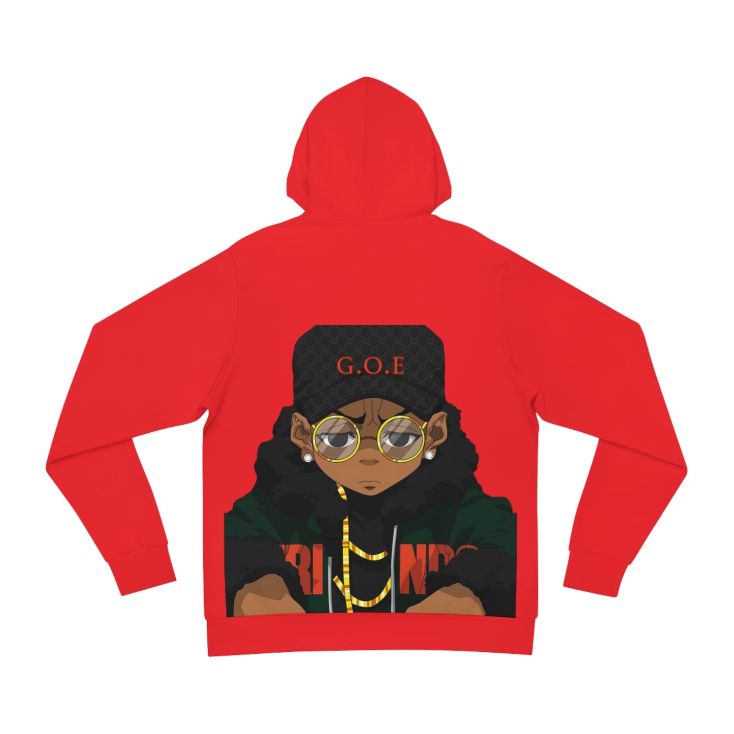 Cardinal Flame Red Hoodie for Men & Women – God Over Everything Faith-Driven Statement Wear