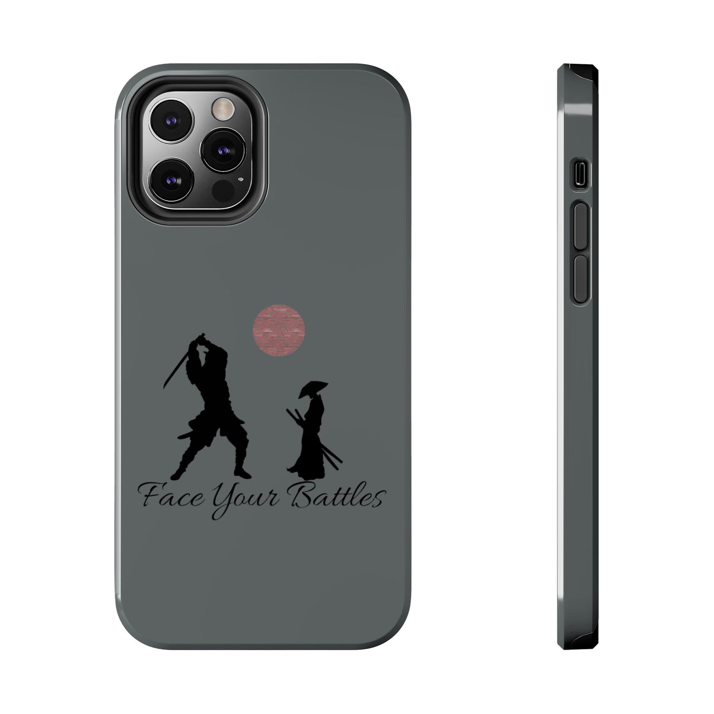 Phone case- Face Your Battles Tough Phone Case - Durable Protection