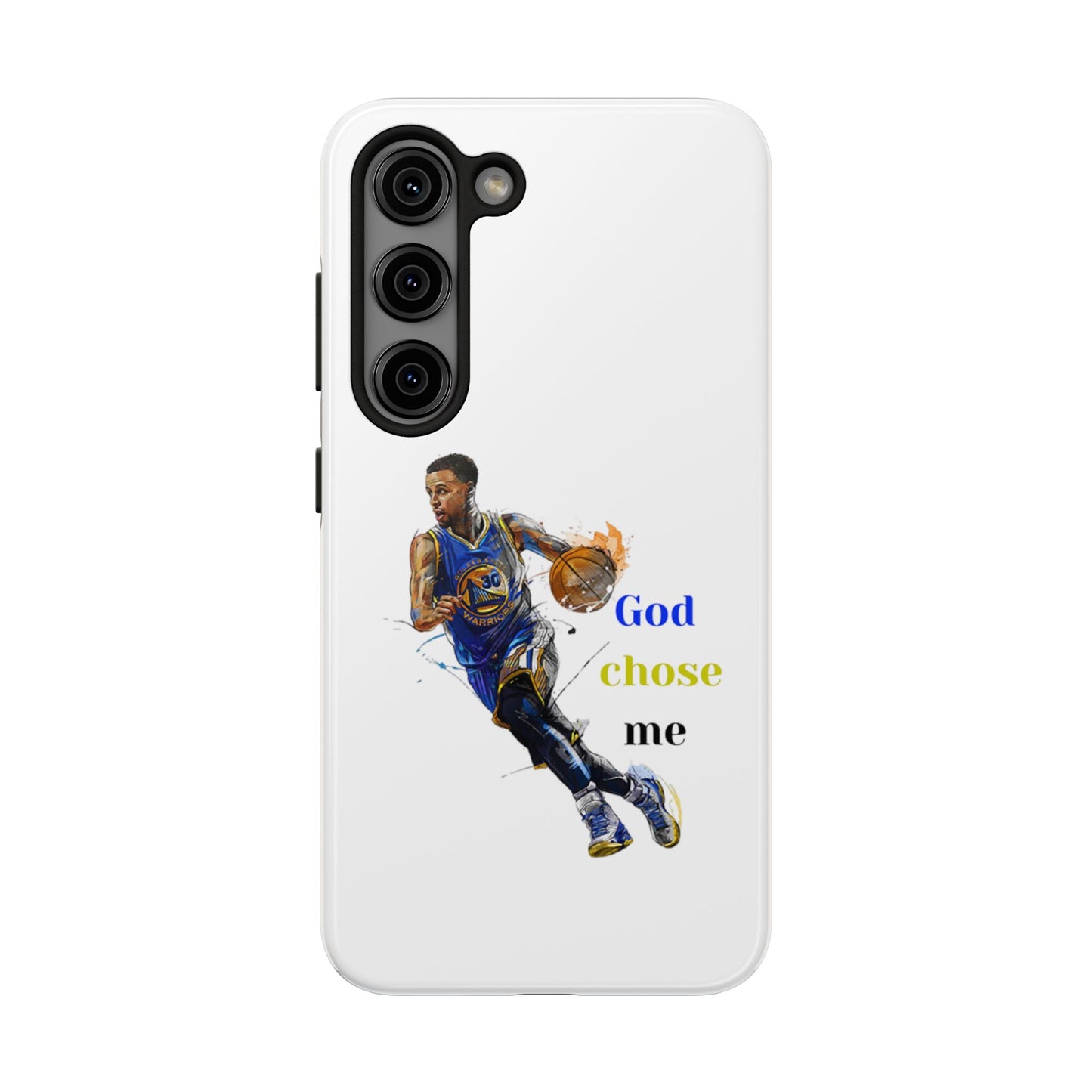 Phone case- God Chose Me Tough Phone Case - Durable Protection