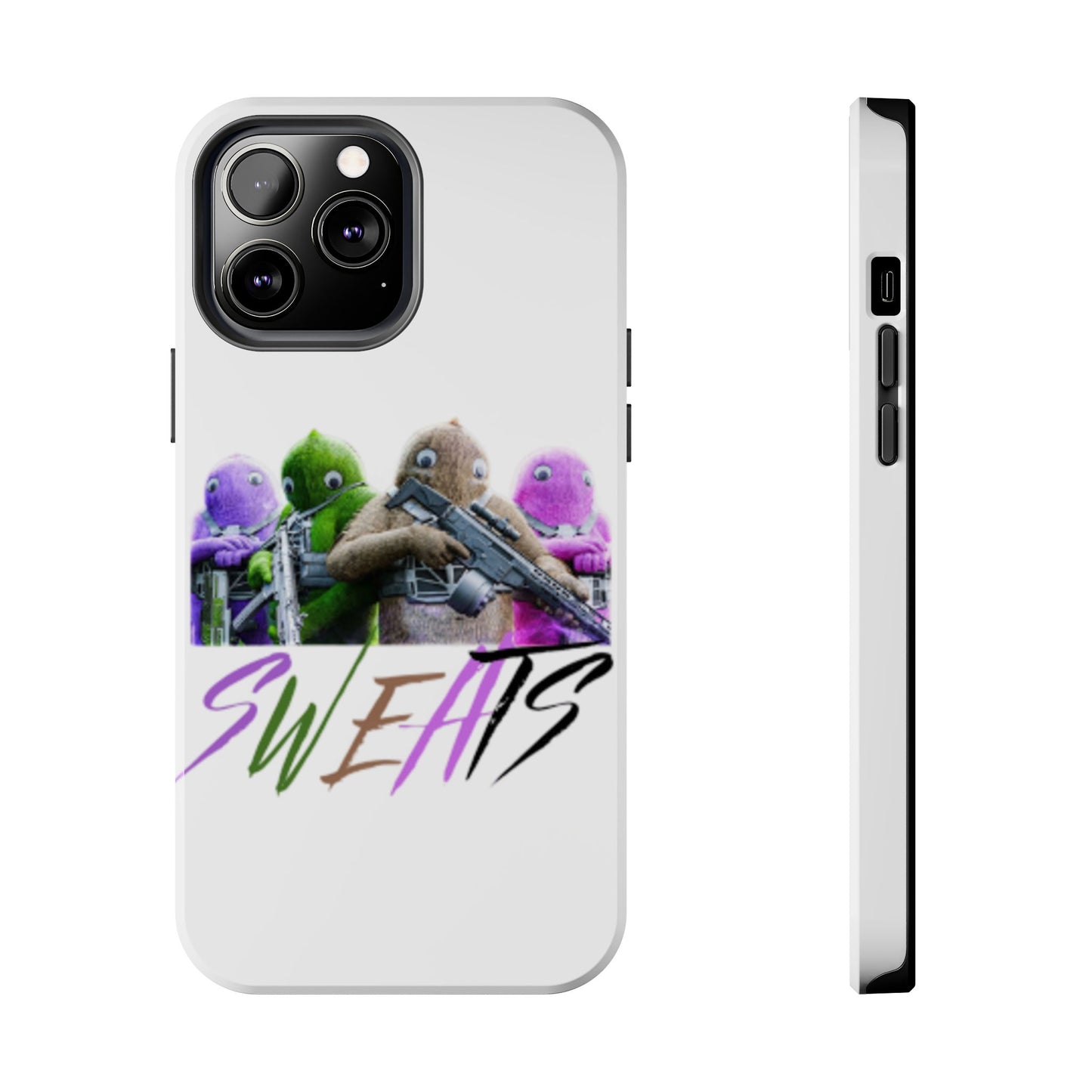 Cool Cartoon-Inspired Tough Phone Case - 'SWEATS'