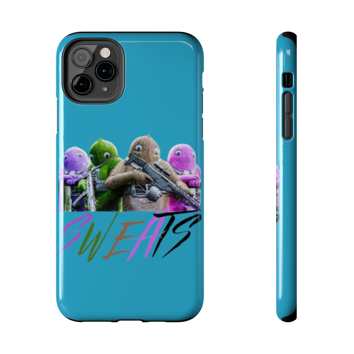 Cool Cartoon-Inspired Tough Phone Case - 'SWEATS'