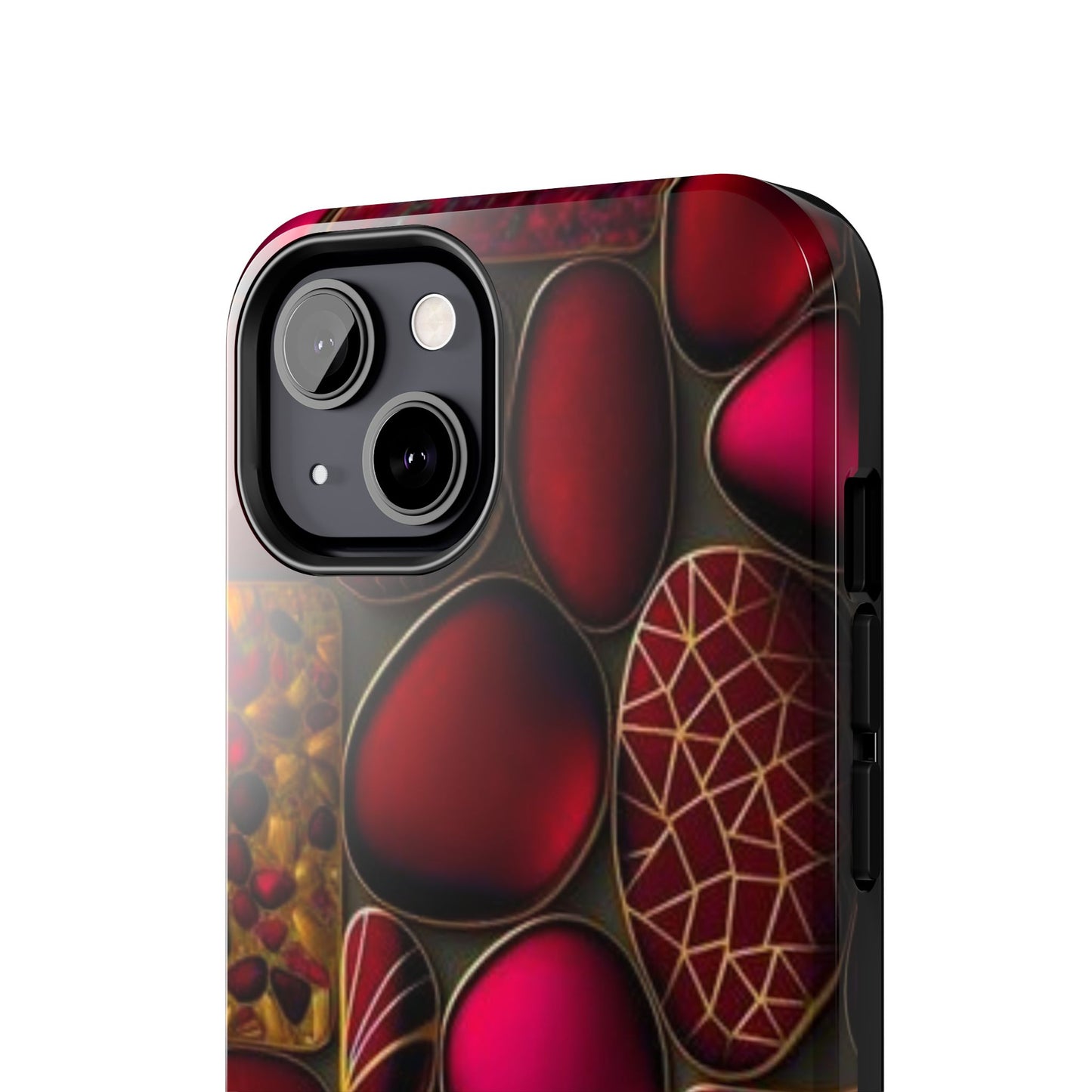 🔴 Tough Phone Cases – Red Stones Design for iPhone & Android – Durable Protection & Stylish Look