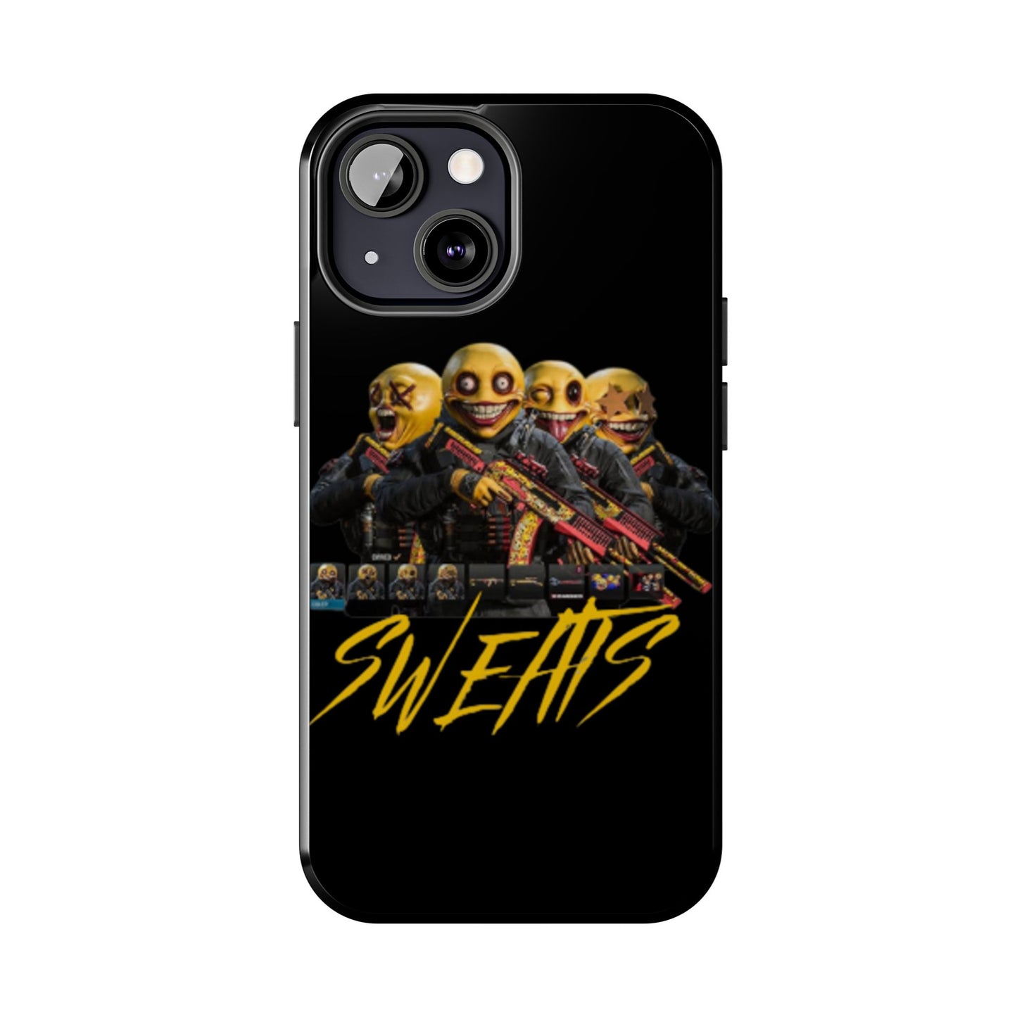 Tough Phone Cases - Bold 'SWEATS' Design for Gamers & Trendsetters