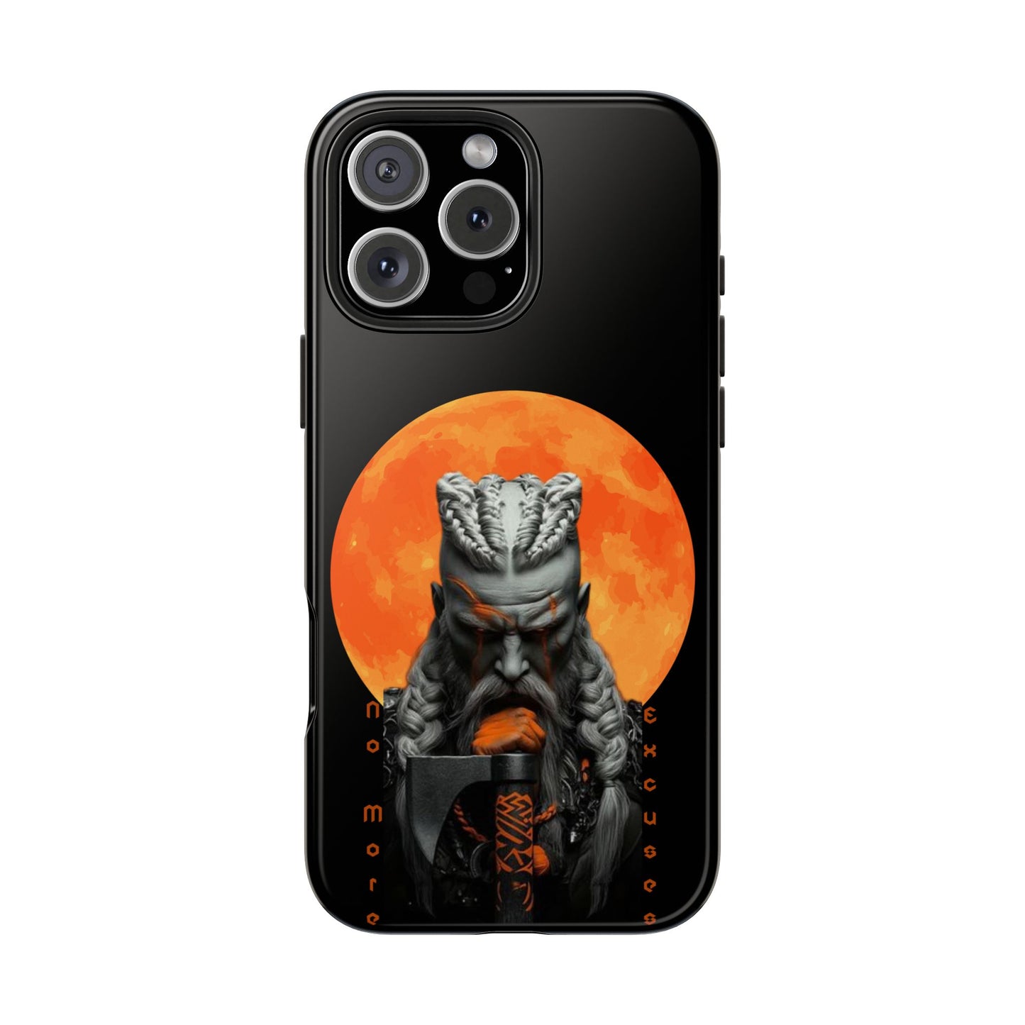 π₯ Warrior Spirit Tough Phone Case β No More Excuses Design for iPhone & Android β Empowerment & Protection