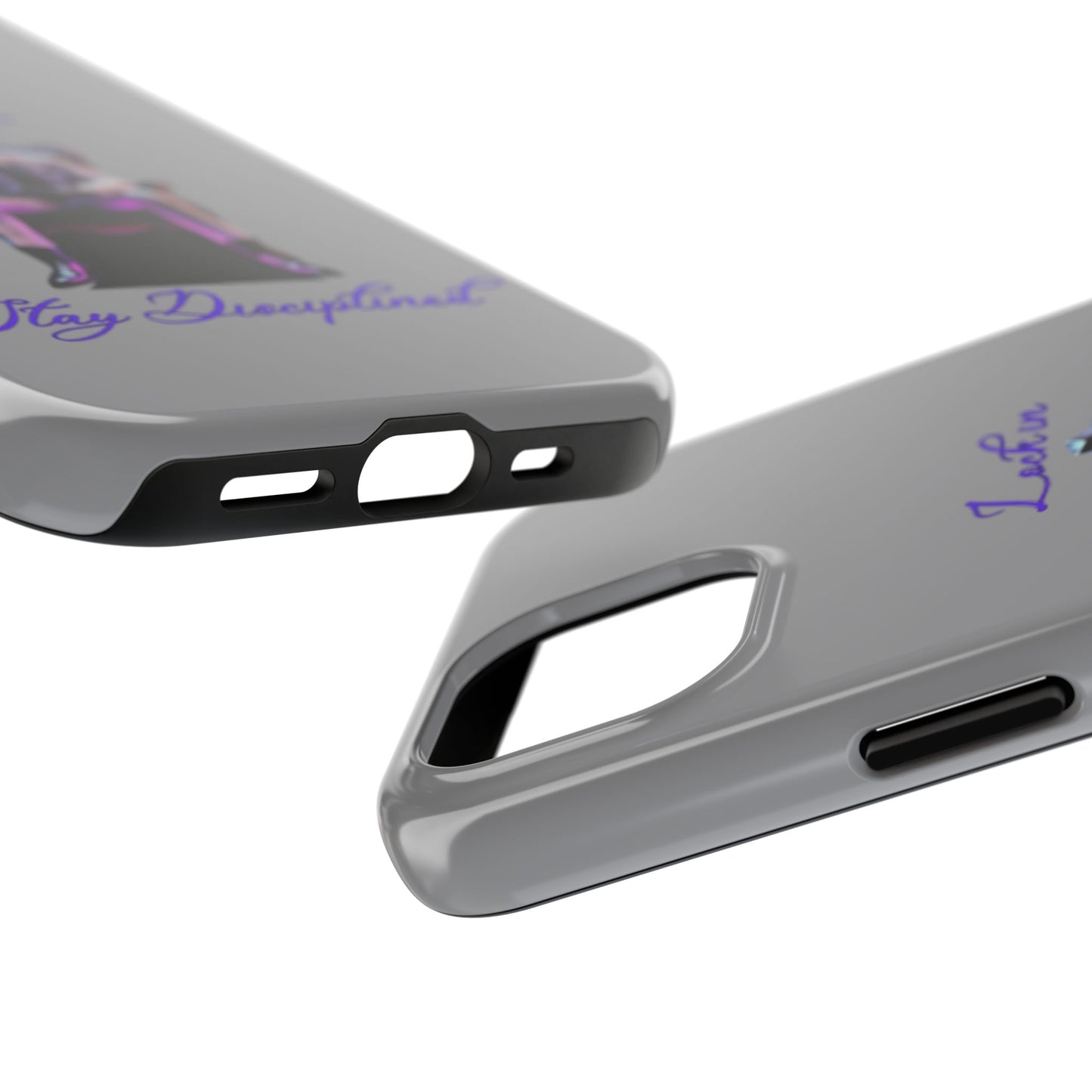 Phone case- Lock In, Stay Disciplined Tough Phone Case - Durable Protection