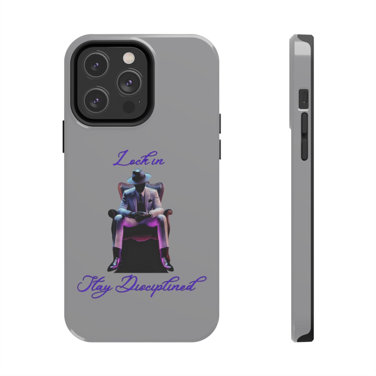 Phone case- Lock In, Stay Disciplined Tough Phone Case - Durable Protection