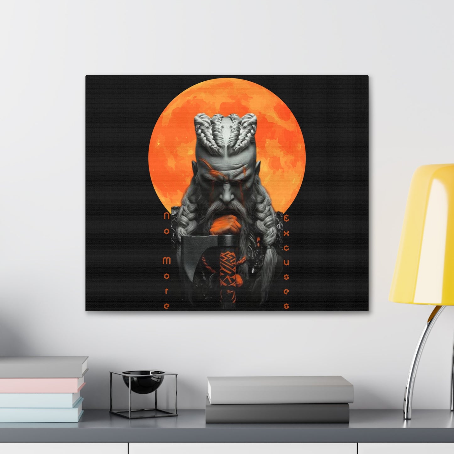 πͺ No More Excuses Canvas Gallery Wrap β Inspirational Wall Art for Motivational Decor β Empower Your Space