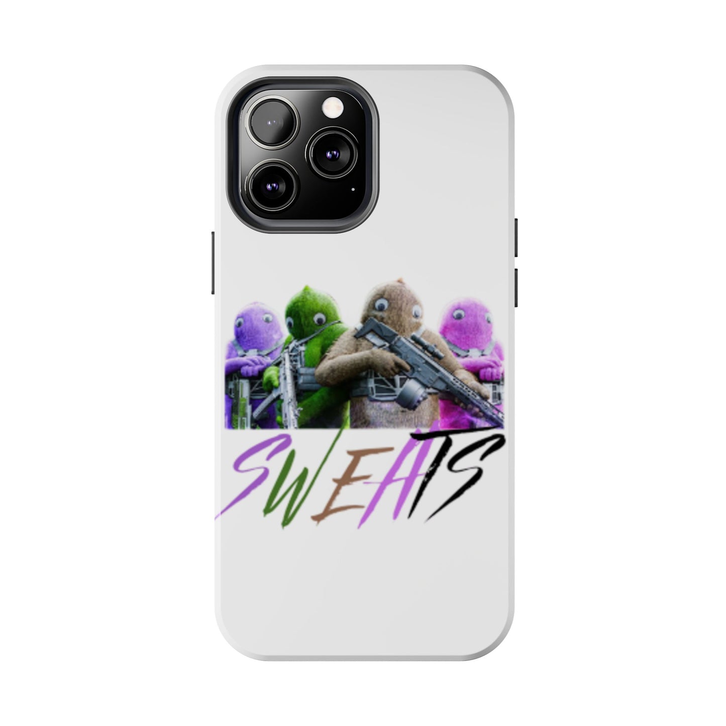 Cool Cartoon-Inspired Tough Phone Case - 'SWEATS'