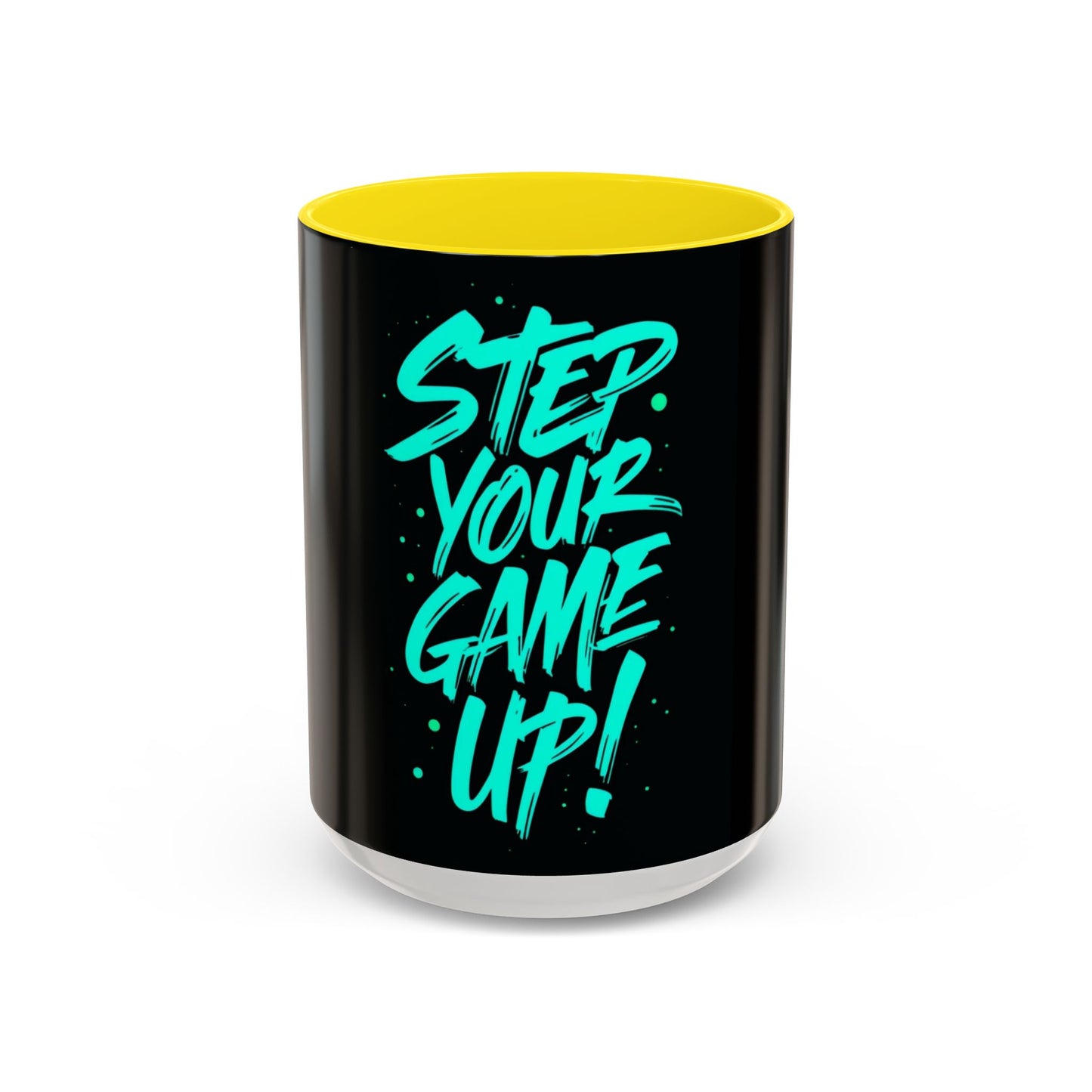 Motivational Accent Coffee Mug - "Step Your Game Up!" - Perfect for Gamers & Coffee Lovers